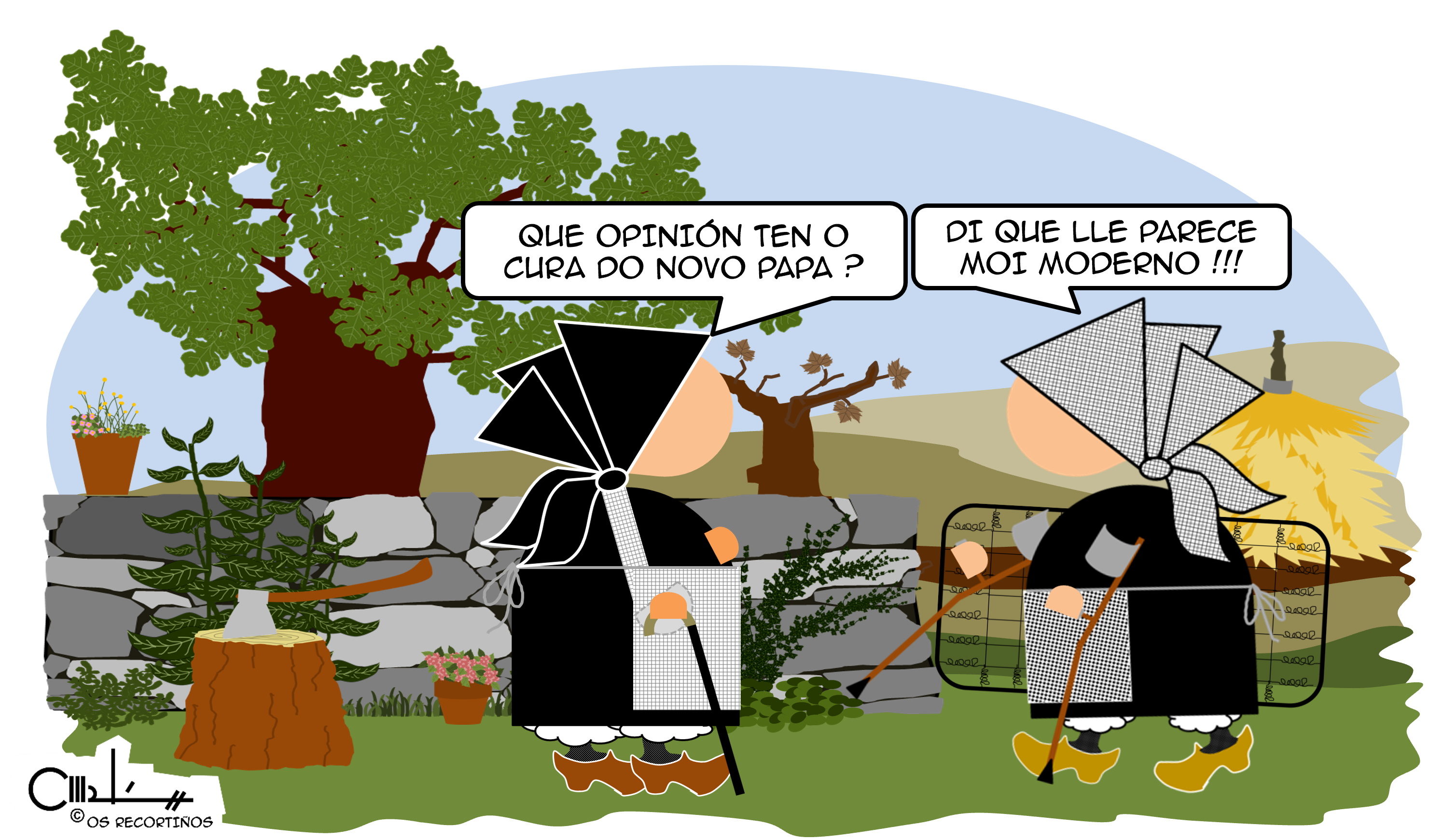 os recortiños PAPA MOI MODERNO