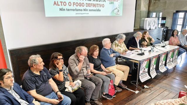 Acto de presentación da concentración contra os ataques a Palestina