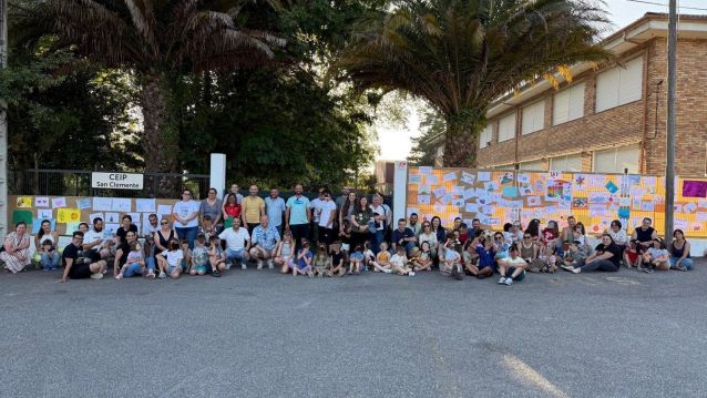 'Debuxos pola Unidade' en el CEIP San Clemente