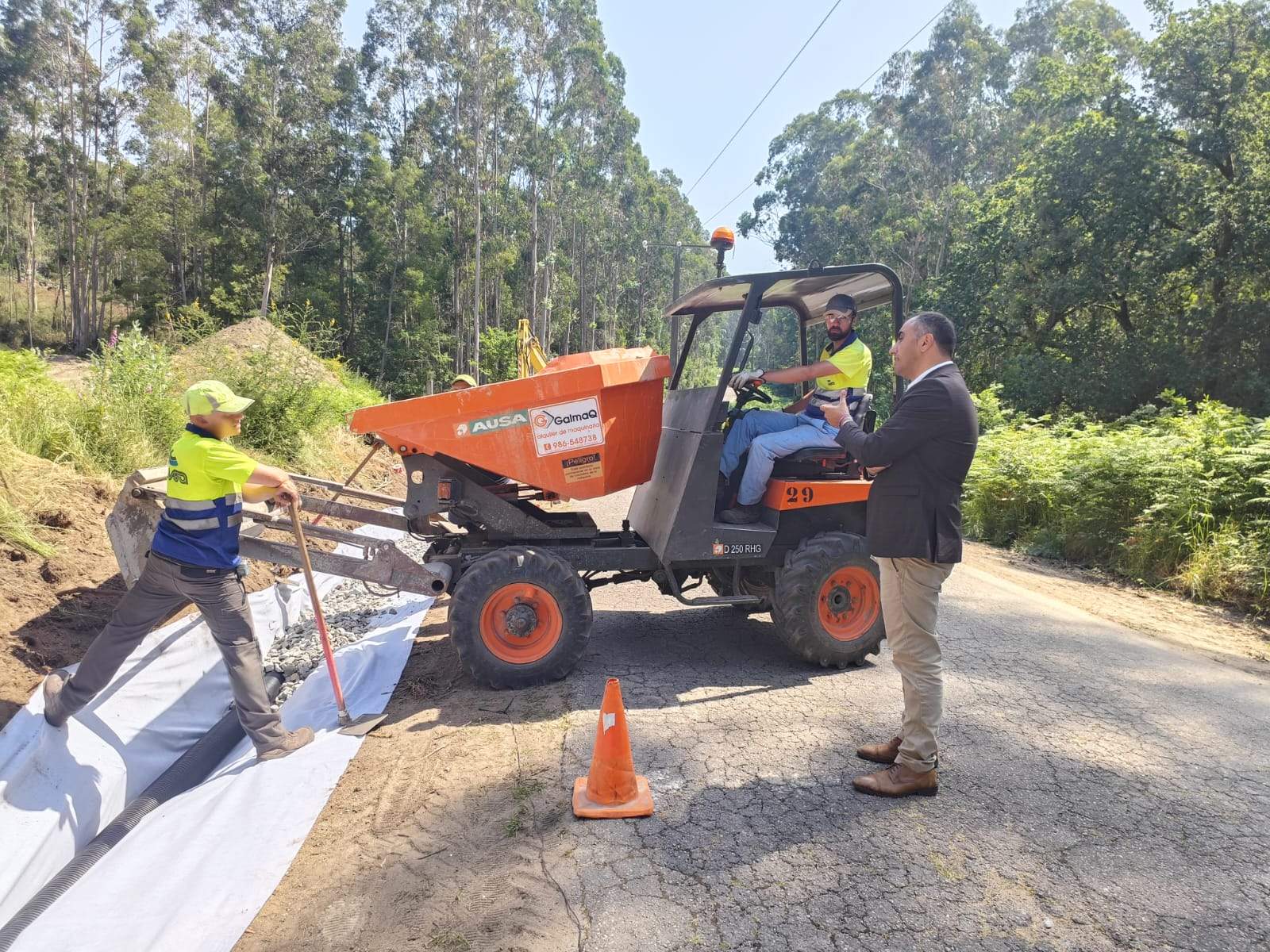 Obras entre Chancelas e Combarro
