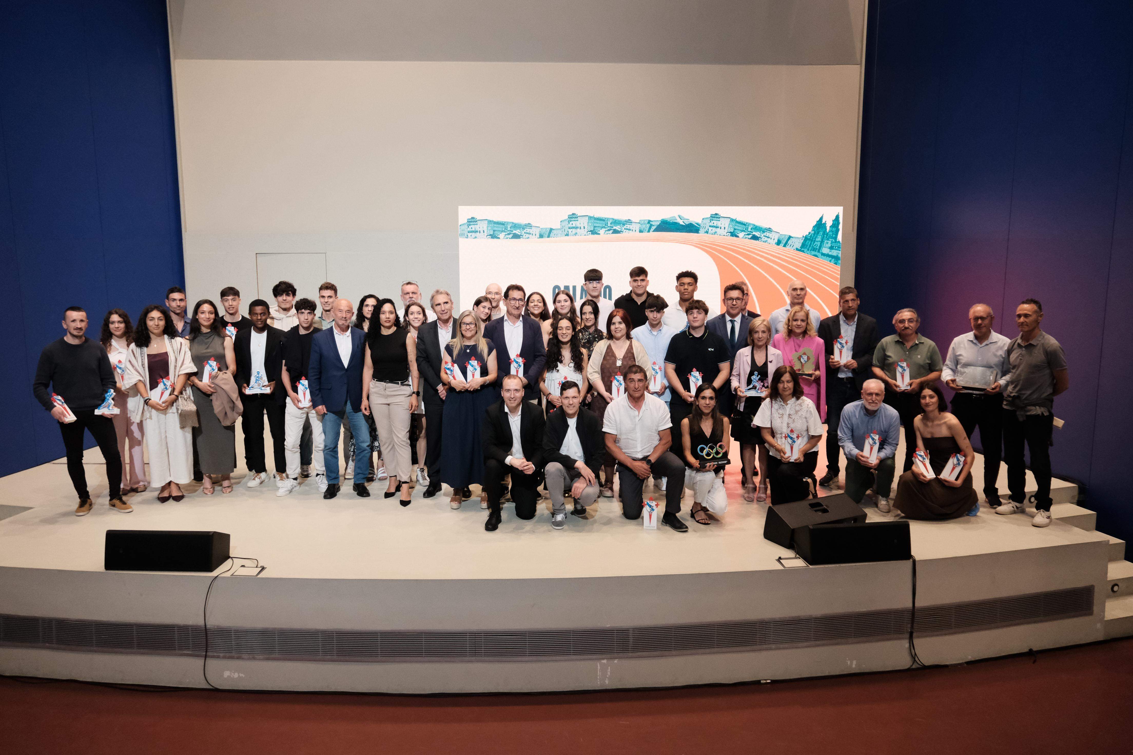 Premiados en la Gala do Atletismo Galego