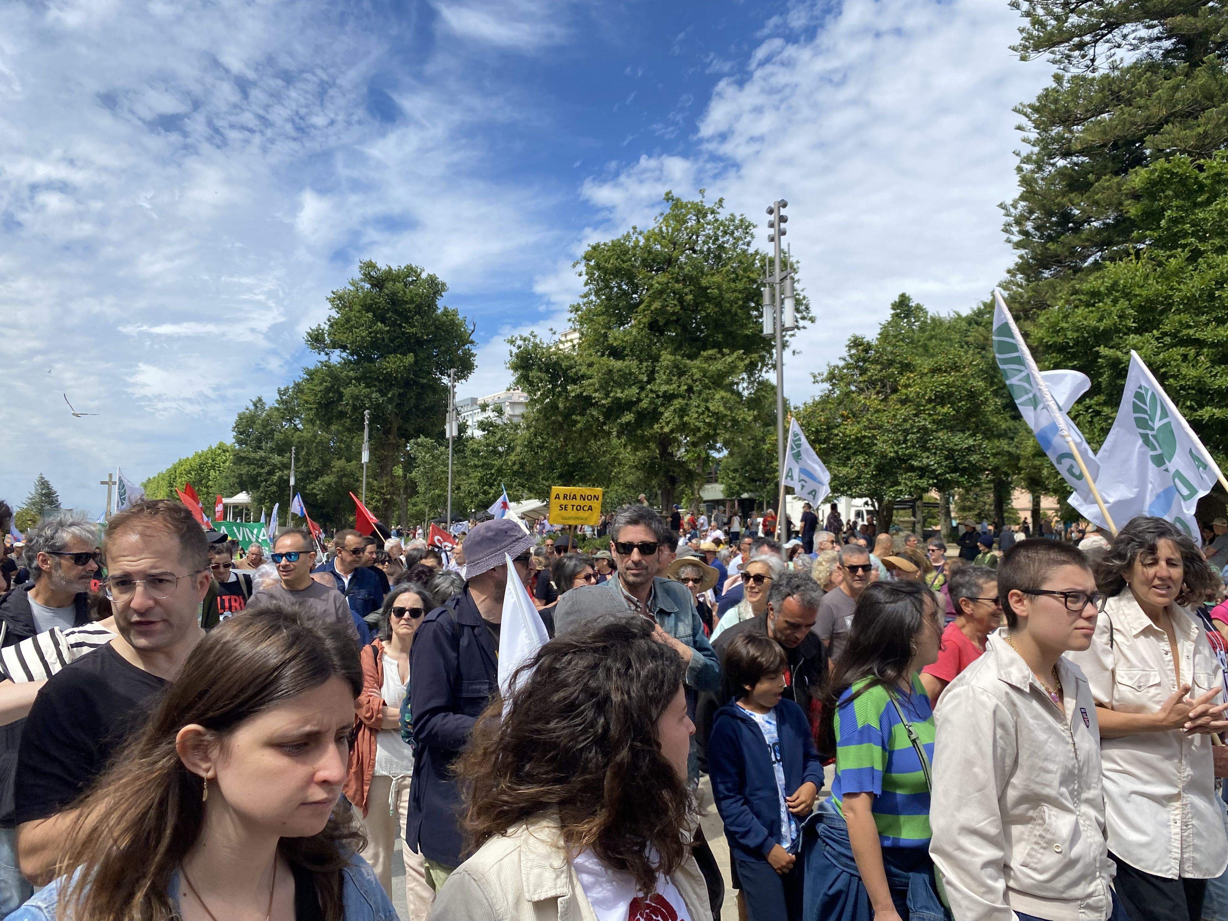 Marcha contra las celulosas de ENCE y ALTRI