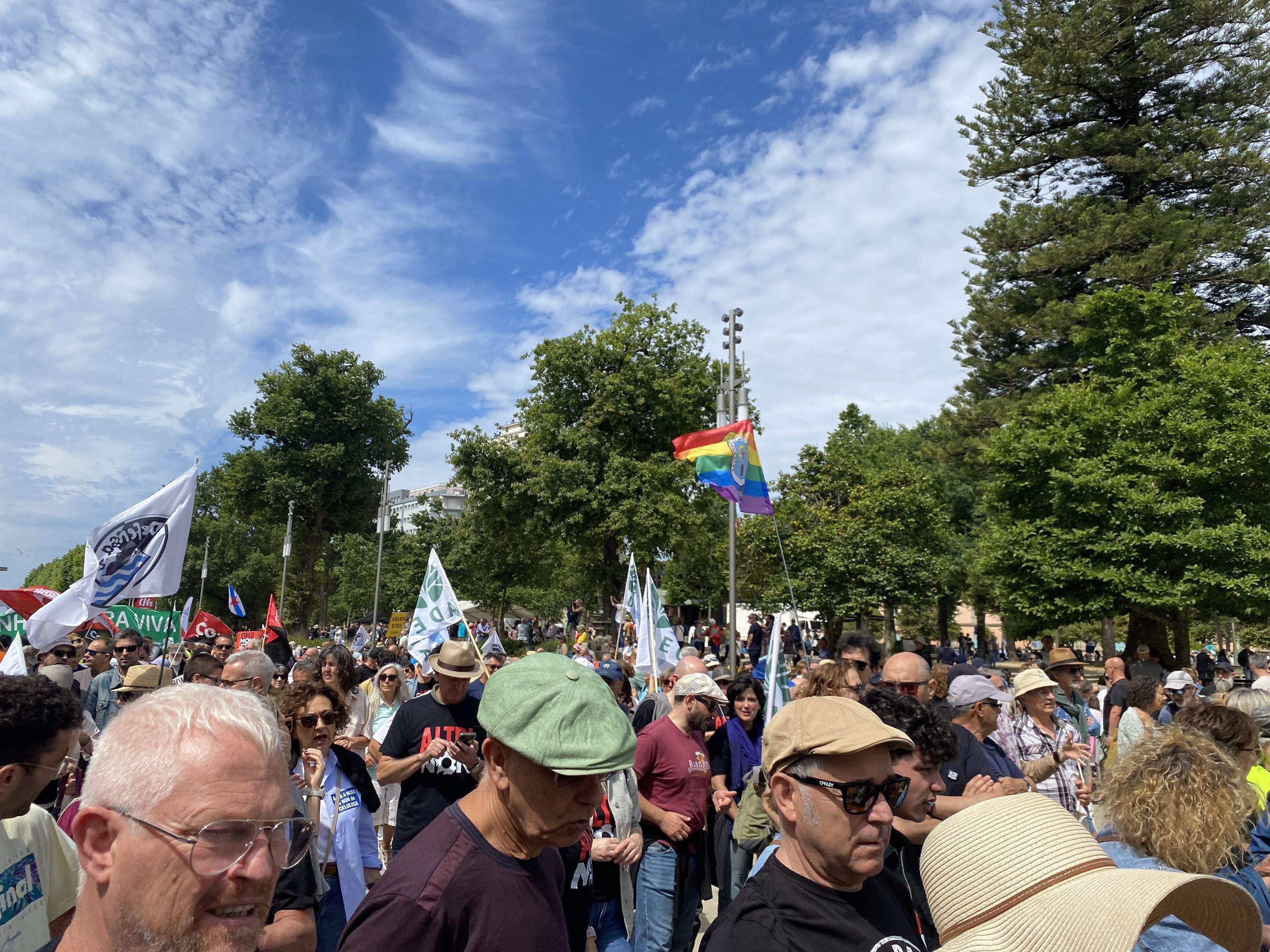 Marcha contra las celulosas de ENCE y ALTRI