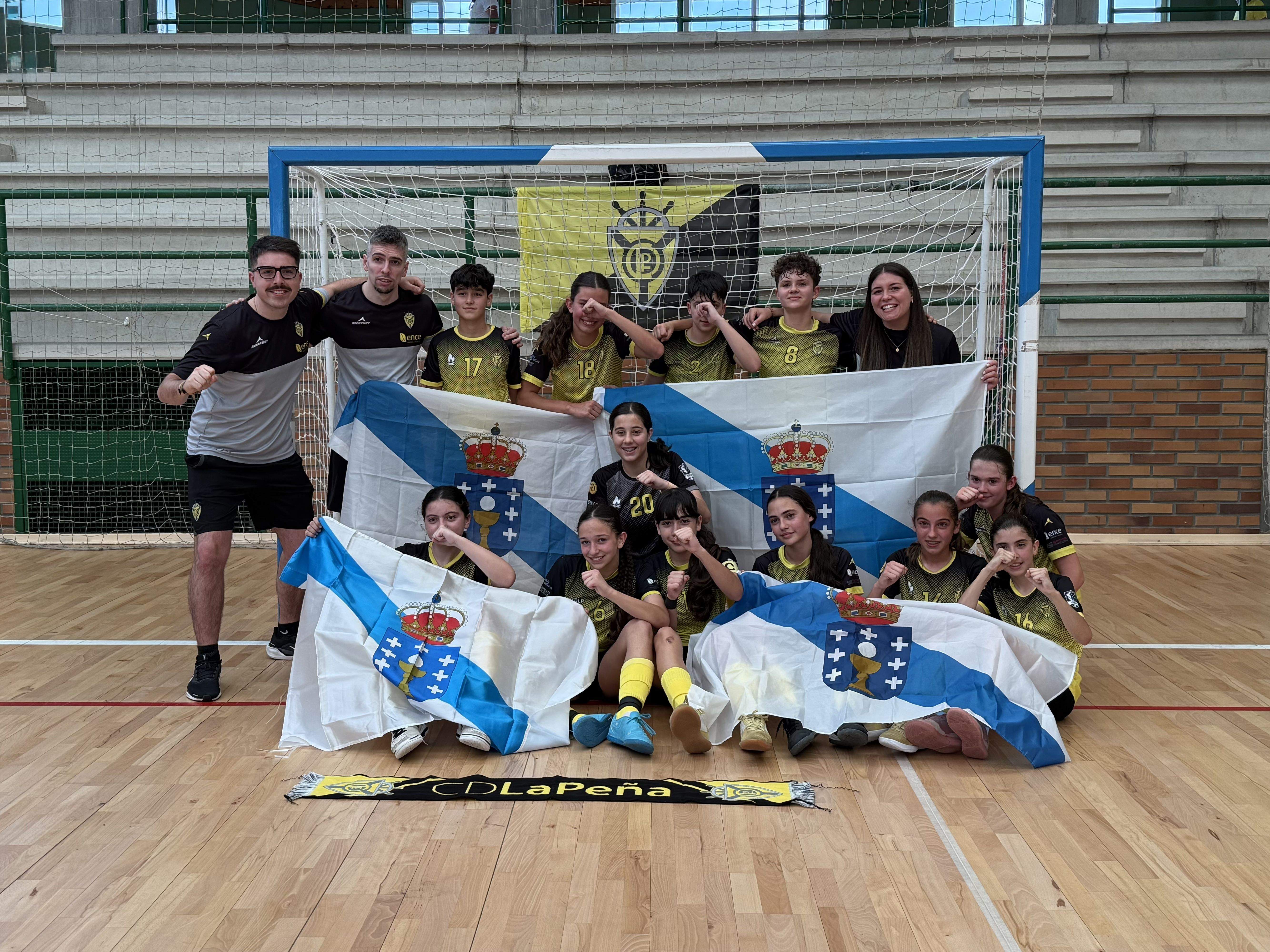 Equipo infantil feminino do CD La Peña que xogará a fase final do Campionato de España