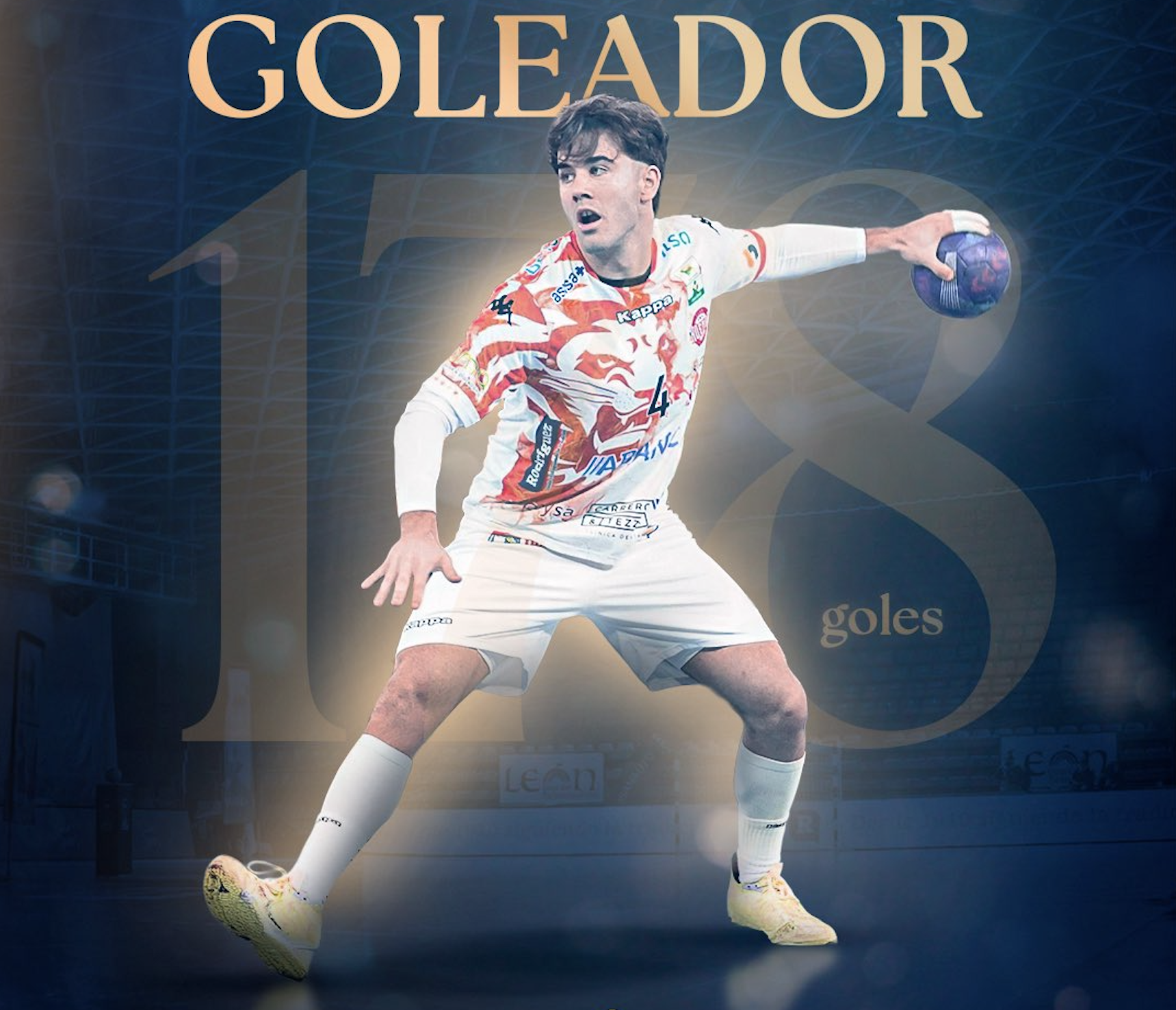 Carlos Álvarez, máximo goleador da Liga Asobal 25/26