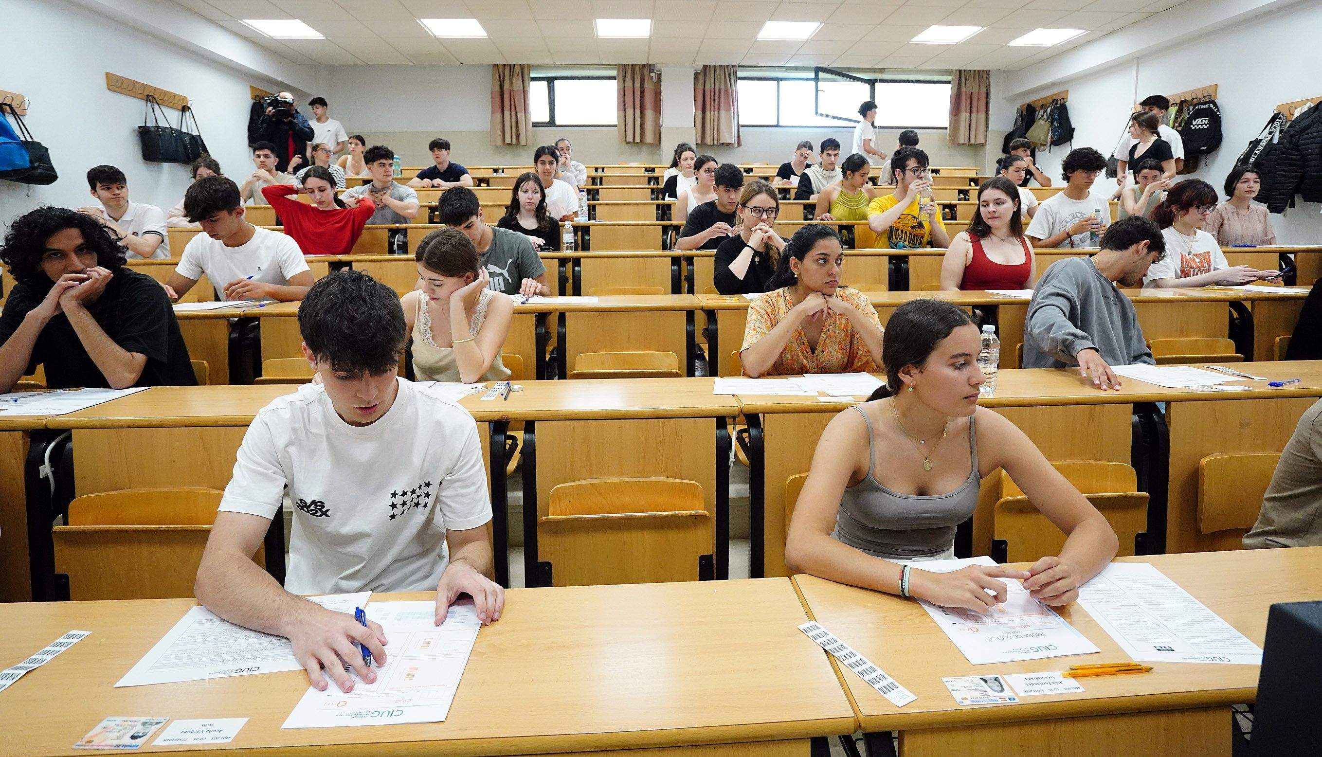 Probas da PAU, a nova selectividade, no campus de Pontevedra Probas da PAU, a nova selectividade, no campus de Pontevedra