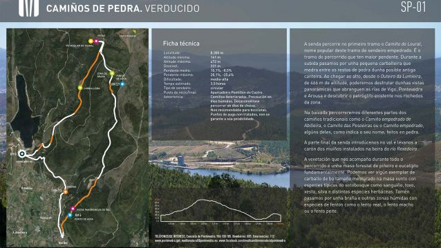 Ruta de sendeirismo no Parque Forestal do Pontillón do Castro