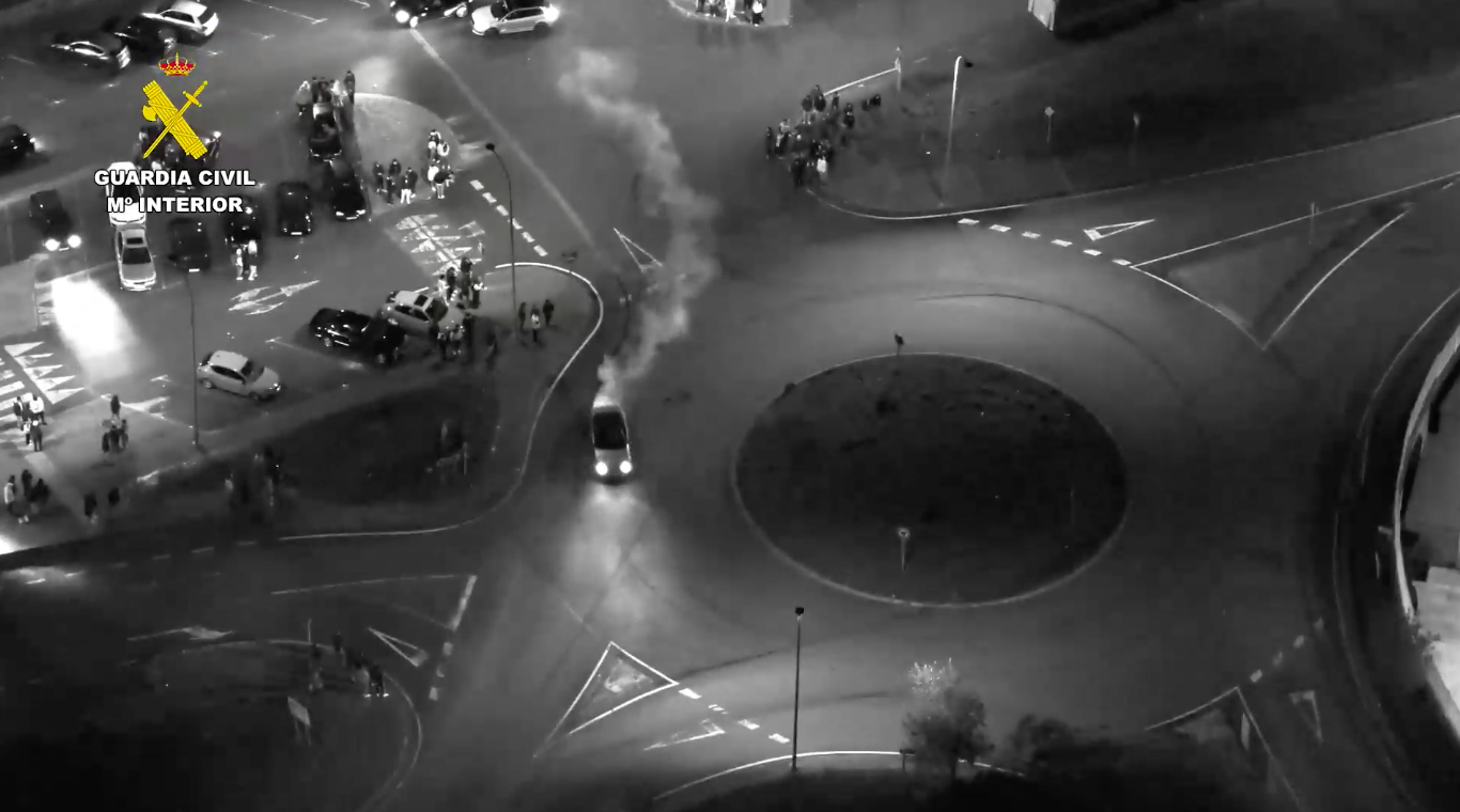 Carreras ilegales en el polígono de O Campiño