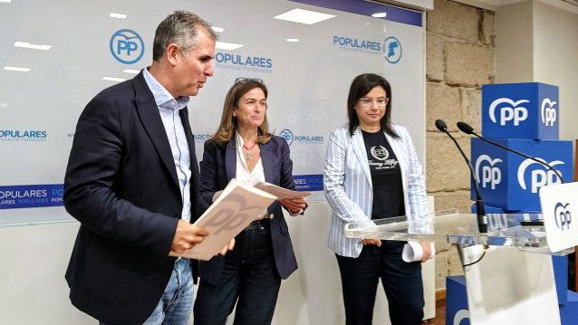 Rafa Domínguez, Pepa Pardo e Ana Vázquez demandan seguridade en Pontevedra Rafa Domínguez, Pepa Pardo e Ana Vázquez demandan seguridade en Pontevedra
