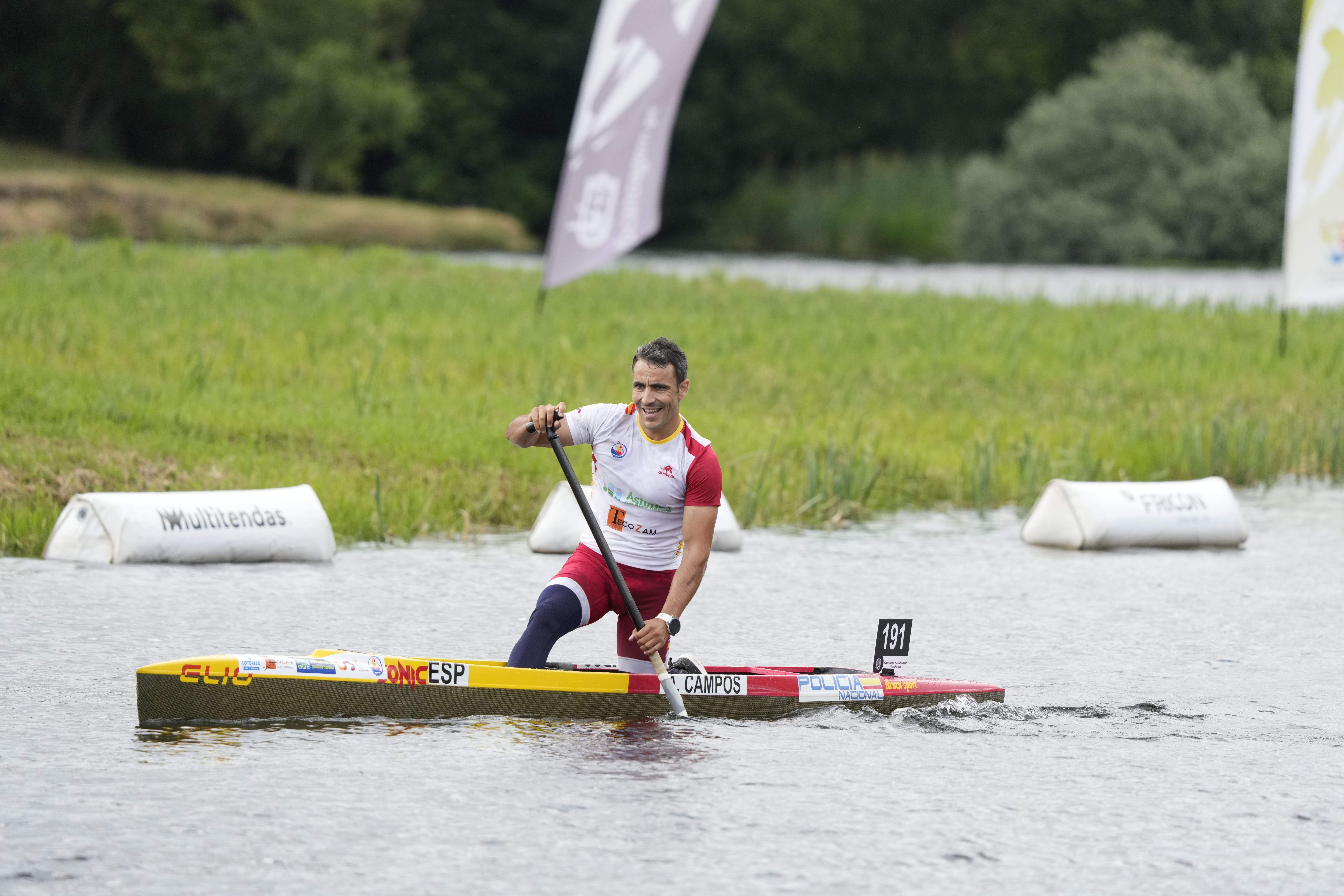 Tono Campos, no Campionato de Europa de Piragüismo Maratón