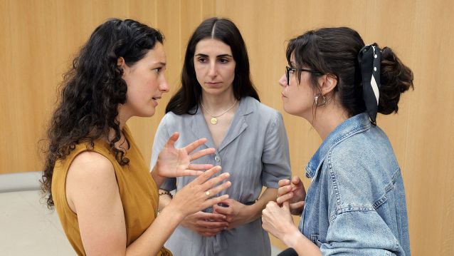 Ángela Ogando, Esperanza Otero y la concejala Anabel Gulías