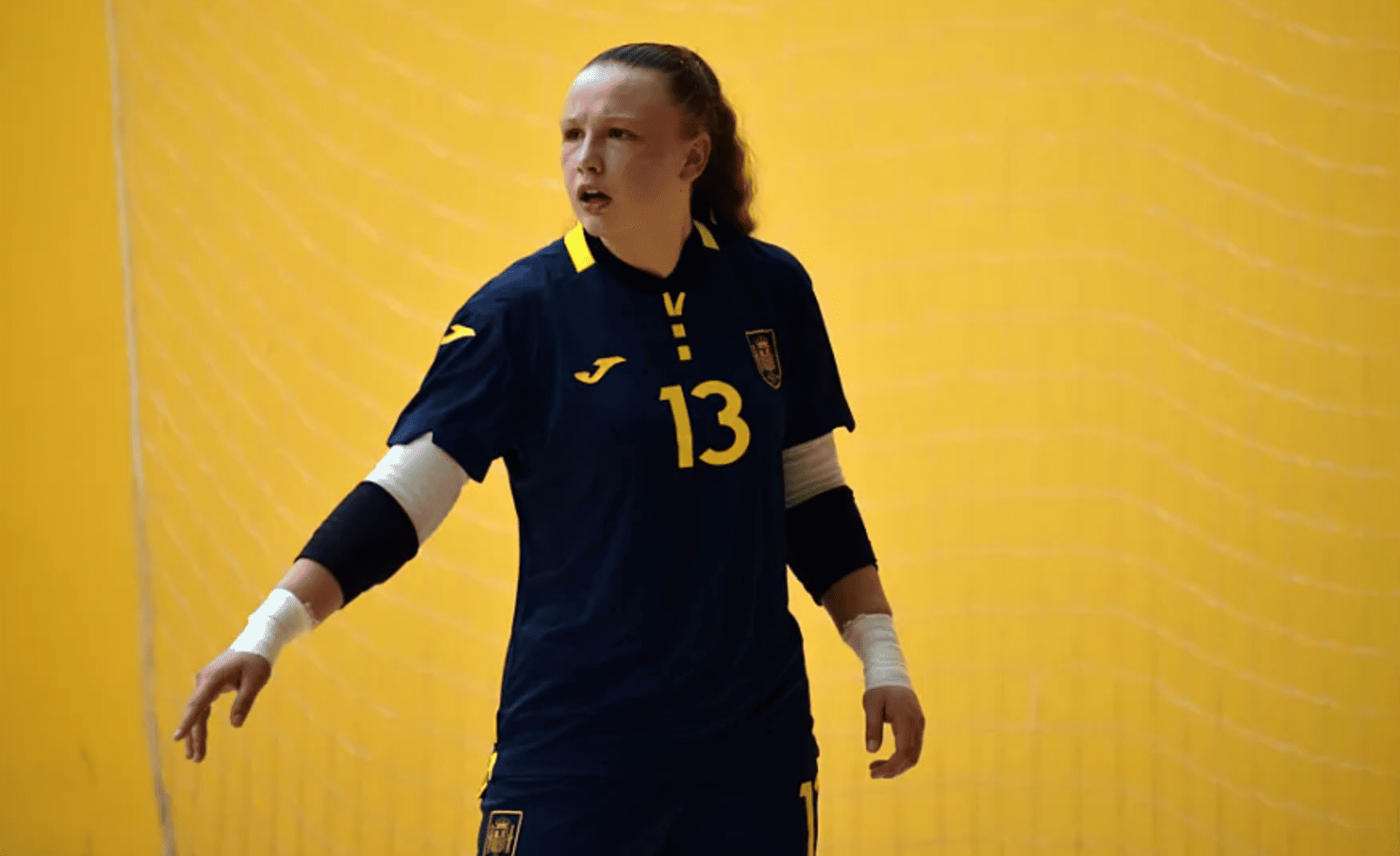 Yanira Guizán, con la Selección Española Sub 17