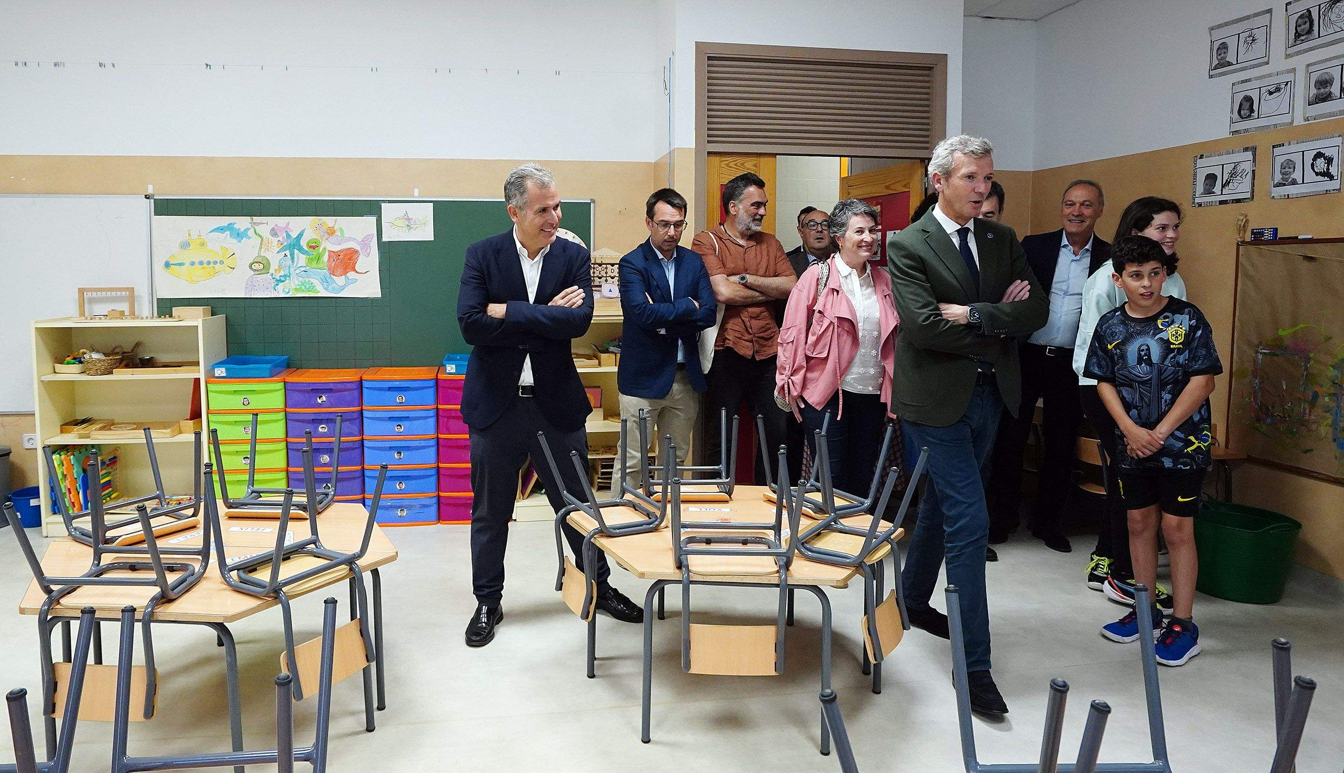Visita de Alfonso Rueda ás obras no CEIP Froebel Visita de Alfonso Rueda ás obras no CEIP Froebel