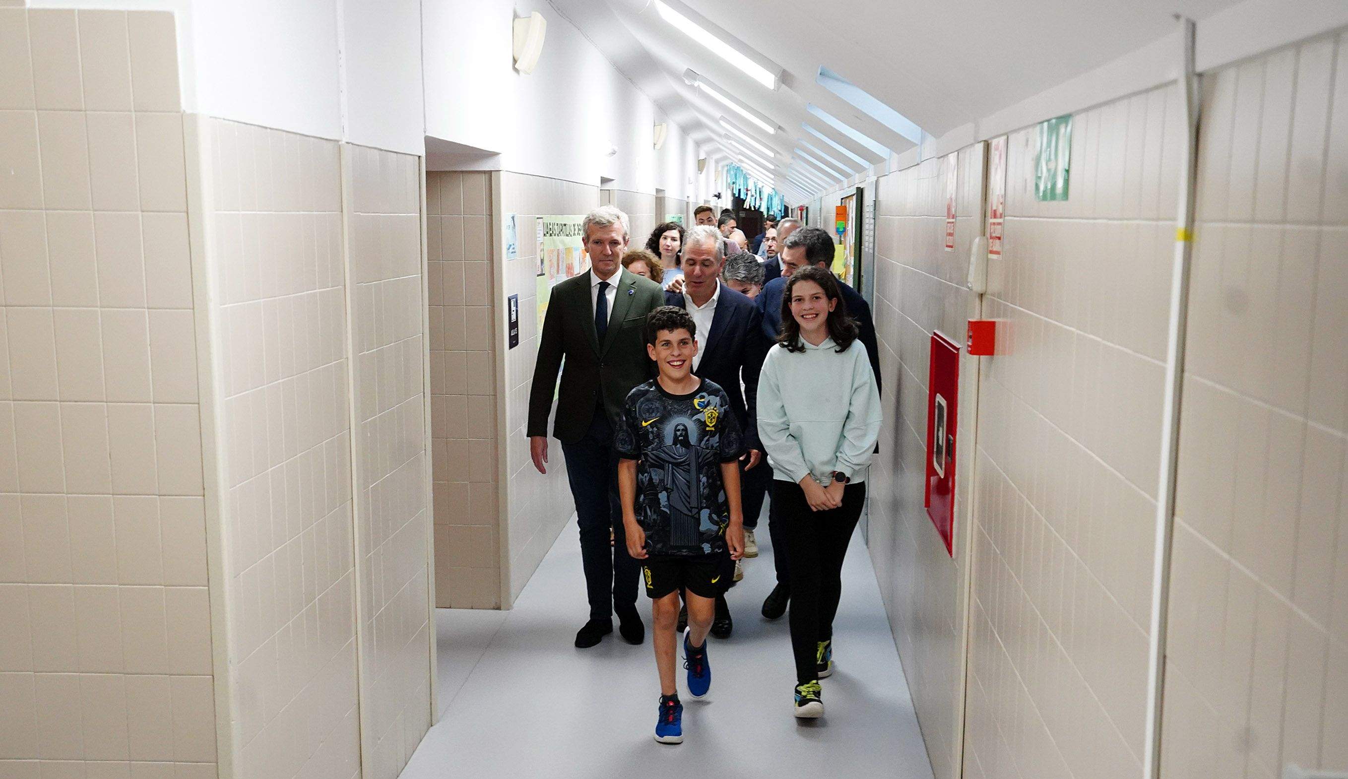 Visita de Alfonso Rueda ás obras no CEIP Froebel Visita de Alfonso Rueda ás obras no CEIP Froebel