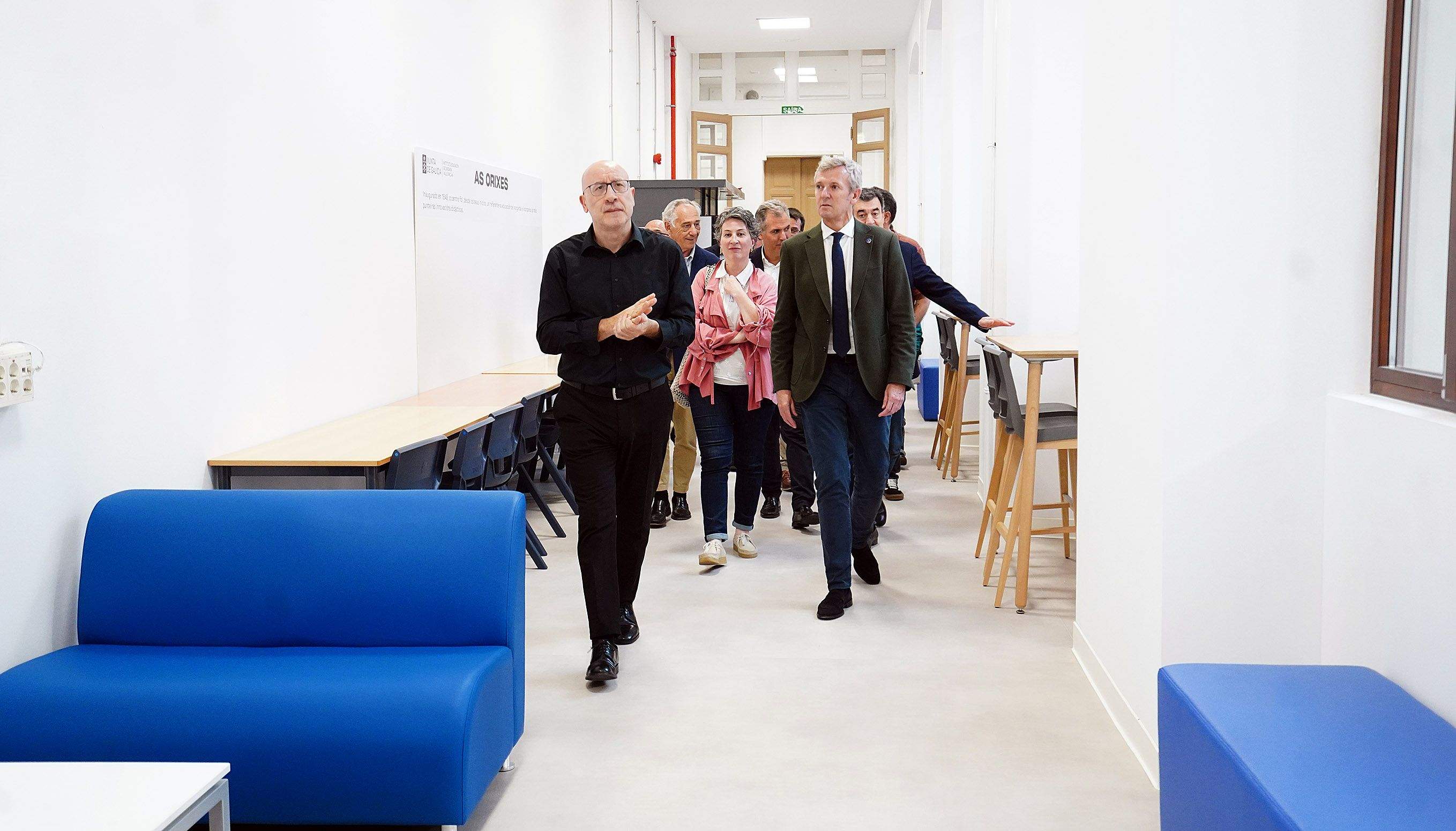 Visita de Alfonso Rueda ás obras no IES Valle-Inclán Visita de Alfonso Rueda ás obras no IES Valle-Inclán