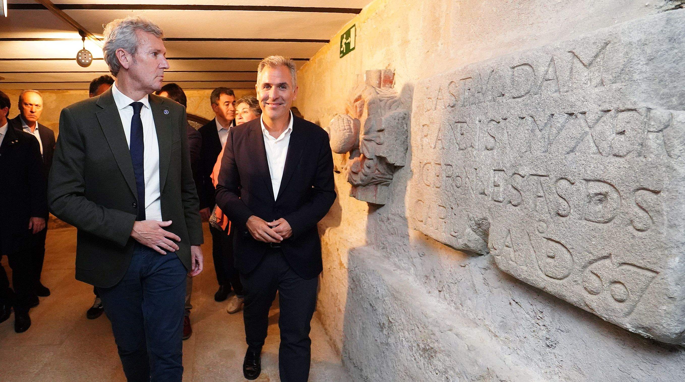 Visita de Alfonso Rueda ás obras no IES Valle-Inclán Visita de Alfonso Rueda ás obras no IES Valle-Inclán