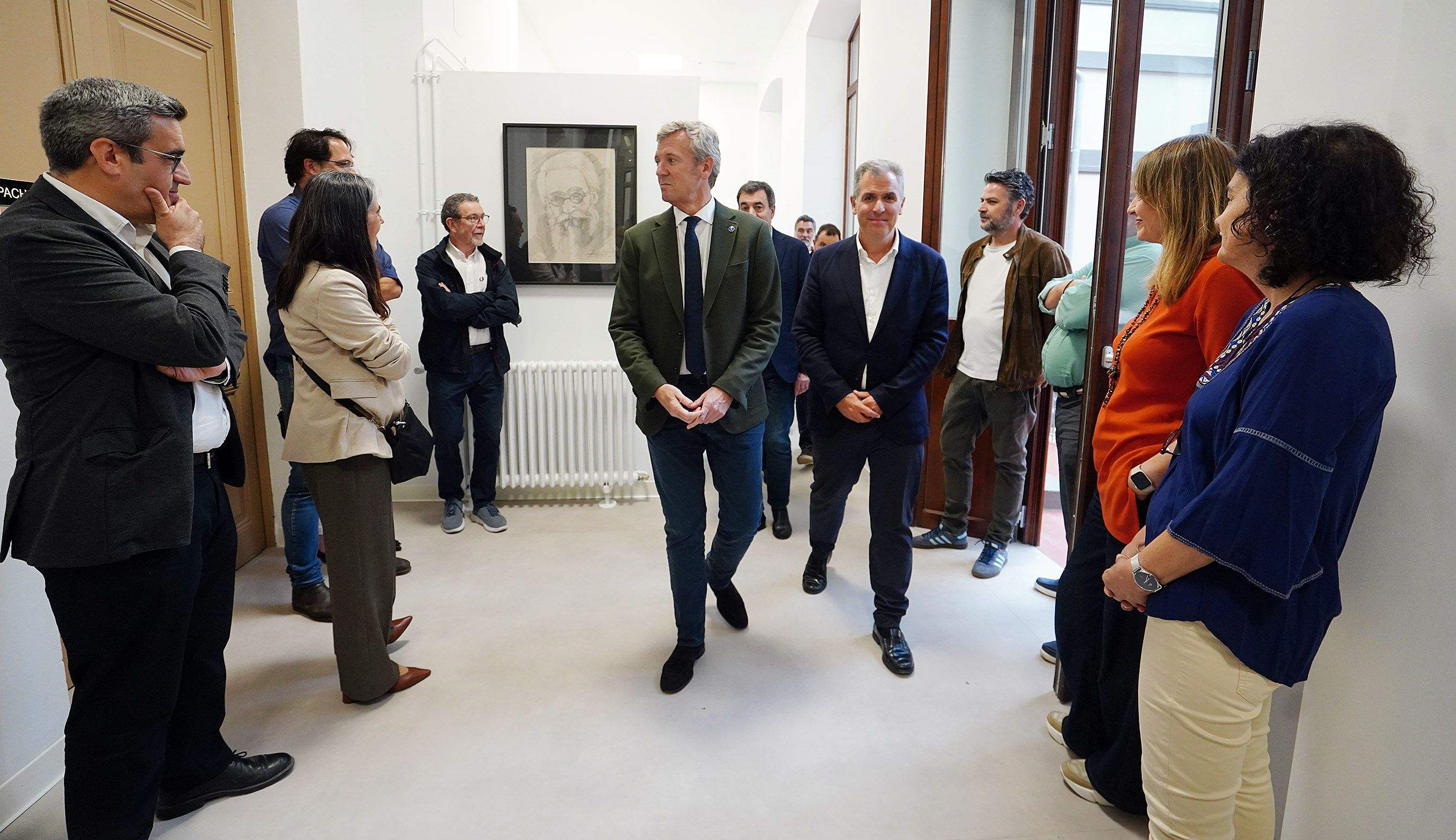 Visita de Alfonso Rueda ás obras no IES Valle-Inclán Visita de Alfonso Rueda ás obras no IES Valle-Inclán
