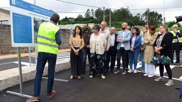 Visita á mellora da seguridade viaria na estrada PO-531 ao seu paso por Campañó