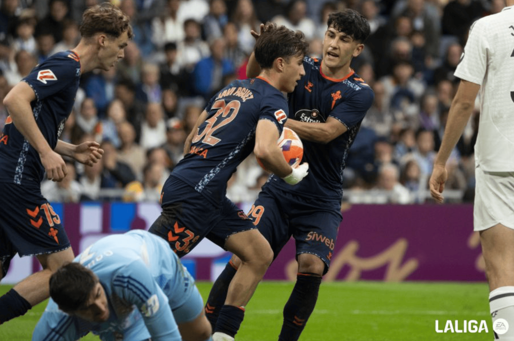 Javi Rodríguez, en el partido de liga entre Real Madrid y Celta
