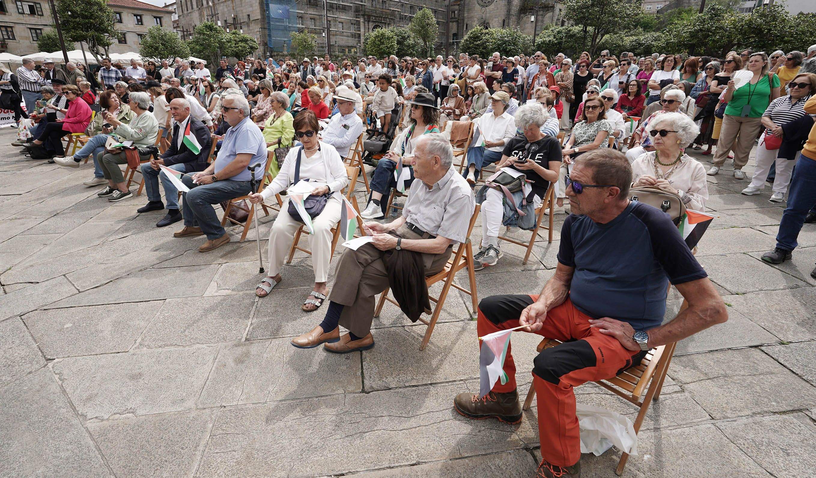 Acto en apoio ao pobo palestino Acto en apoio ao pobo palestino