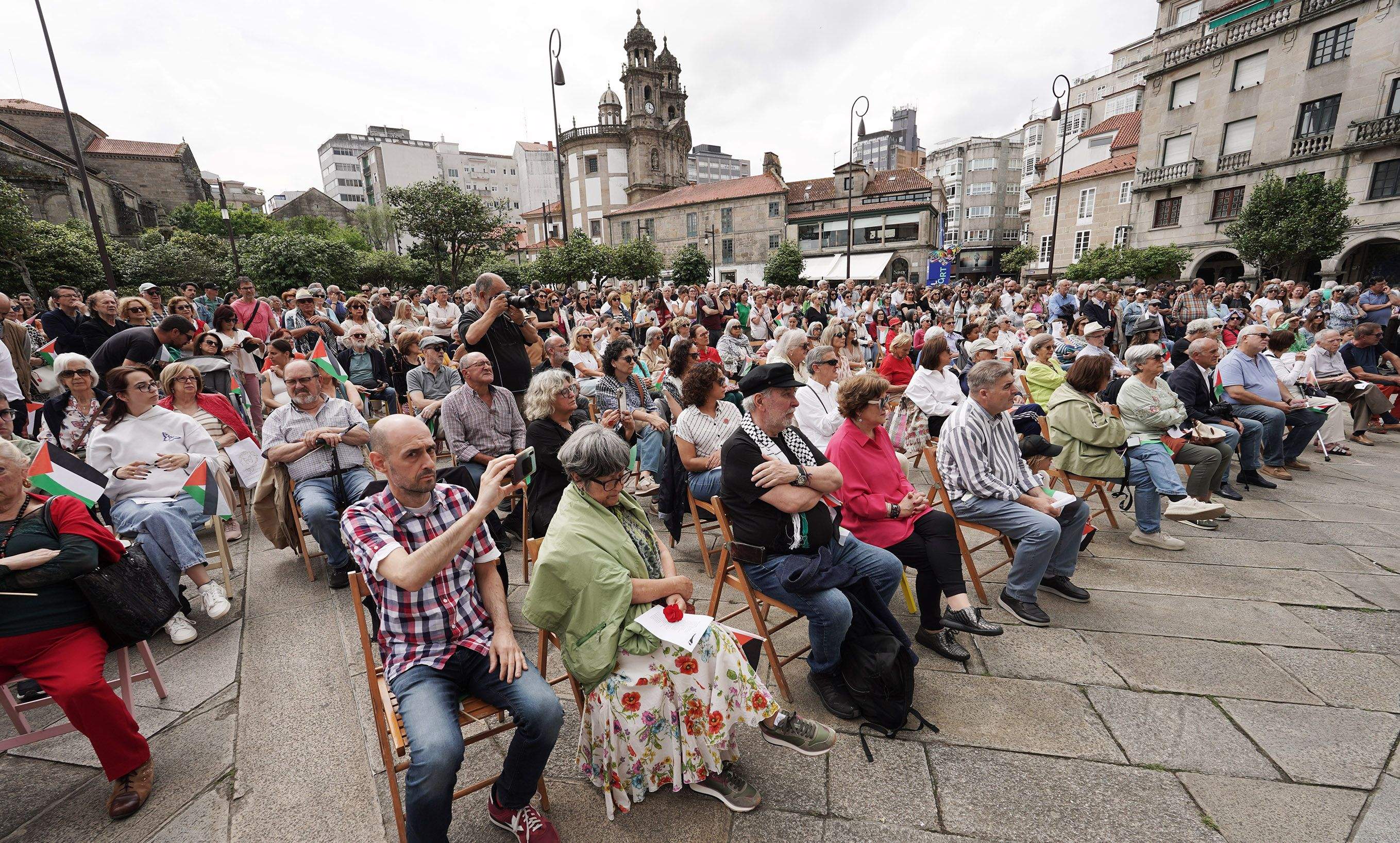 Acto en apoio ao pobo palestino Acto en apoio ao pobo palestino