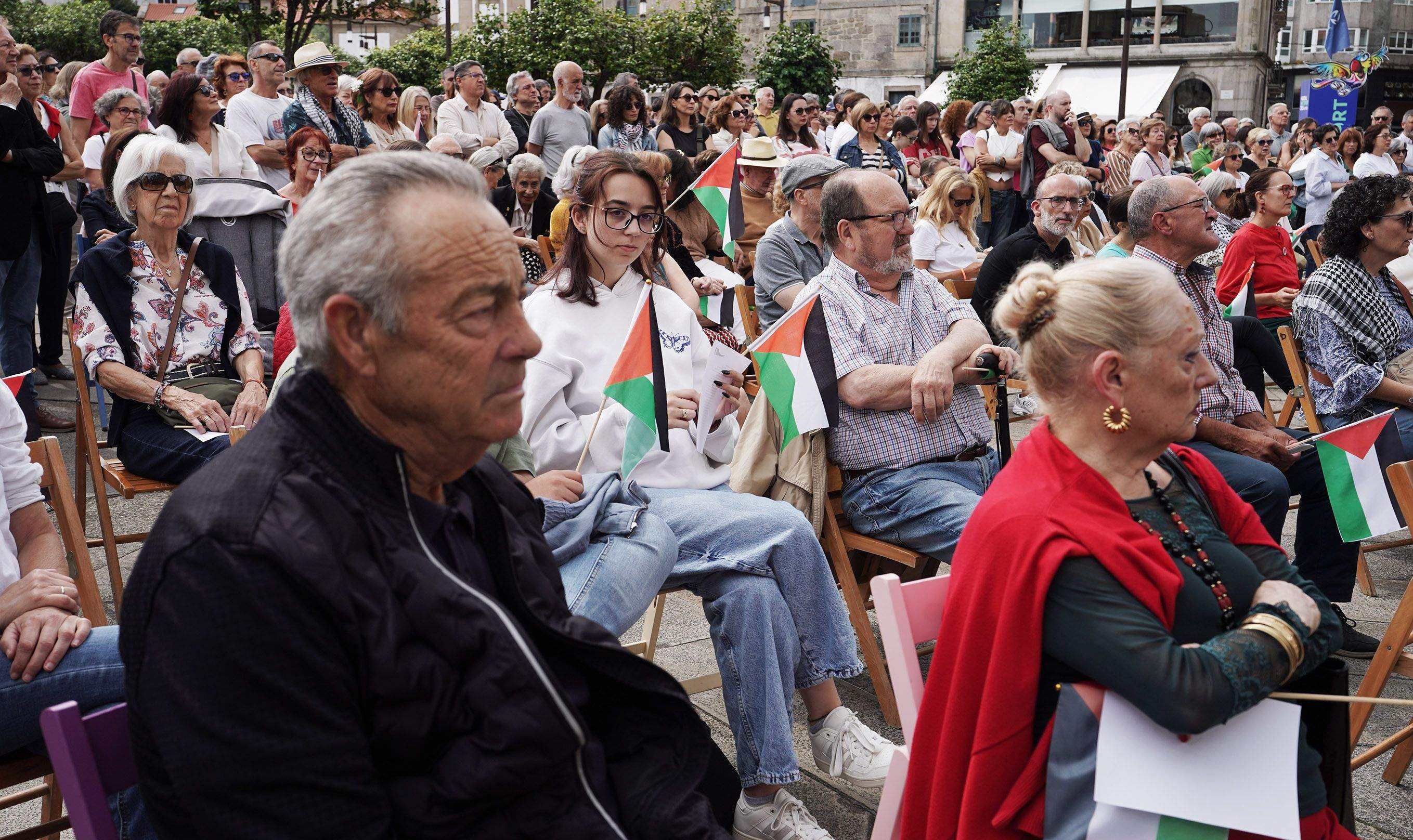 Acto en apoio ao pobo palestino Acto en apoio ao pobo palestino