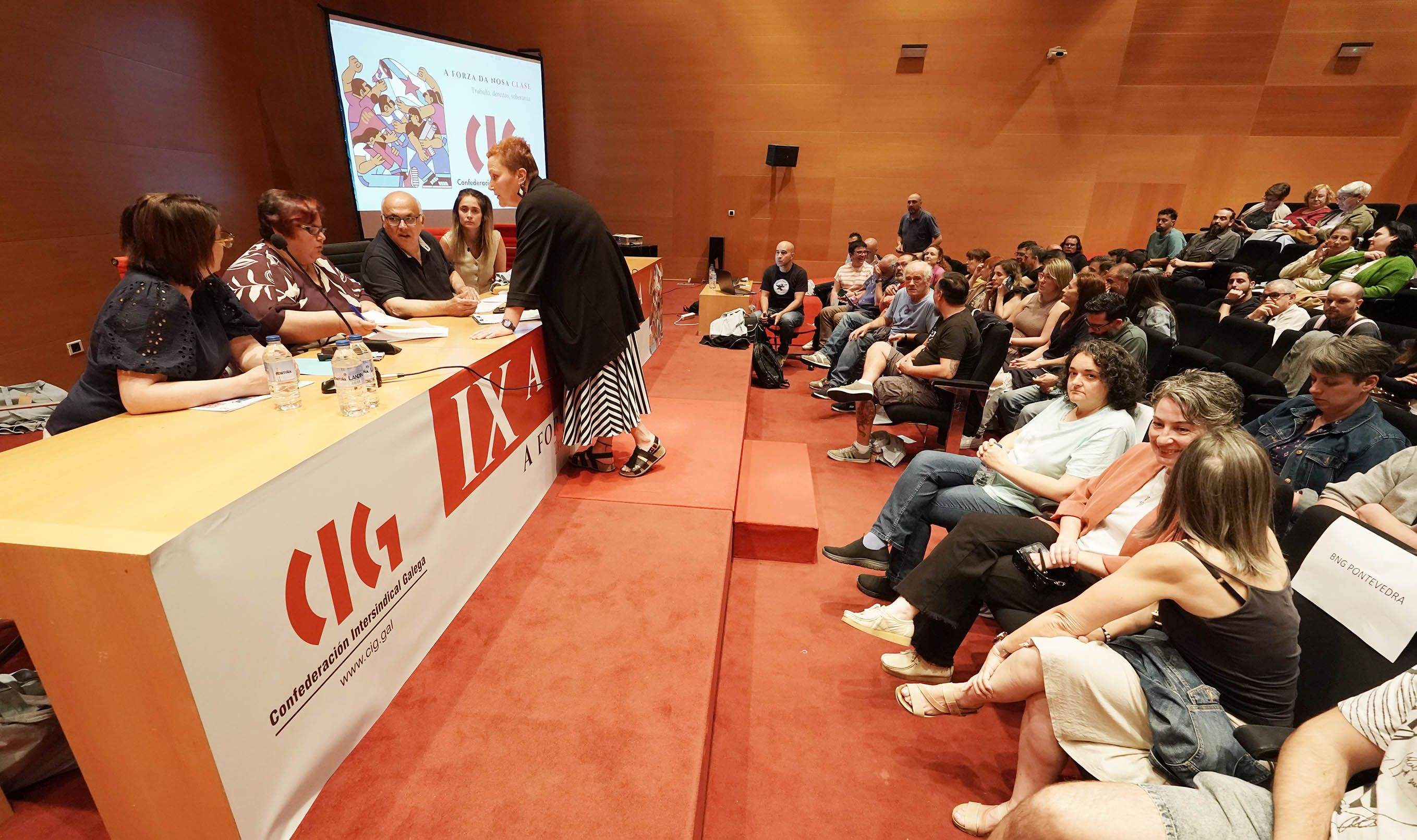 Clausura de la novena asemblea comarcal de la CIG