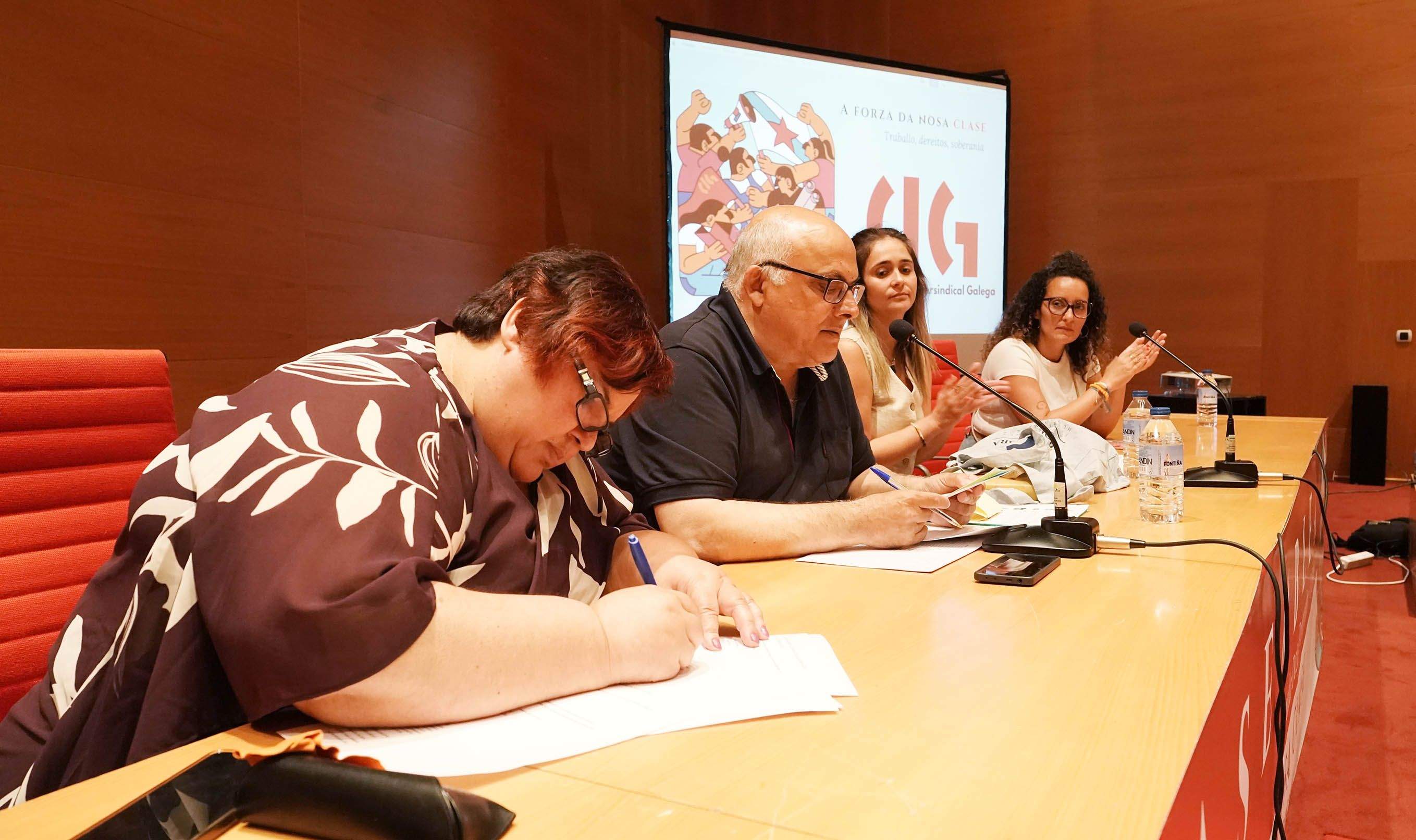 Clausura de la novena asemblea comarcal de la CIG