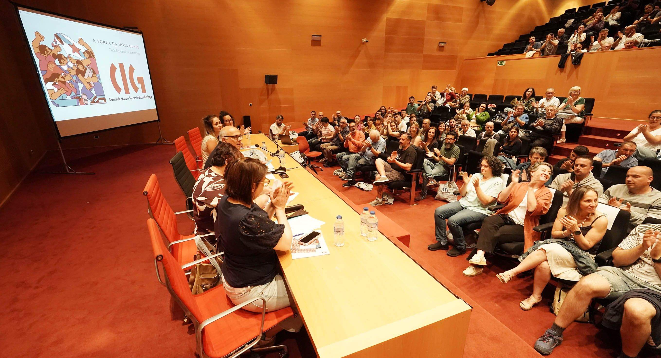 Clausura de la novena asemblea comarcal de la CIG