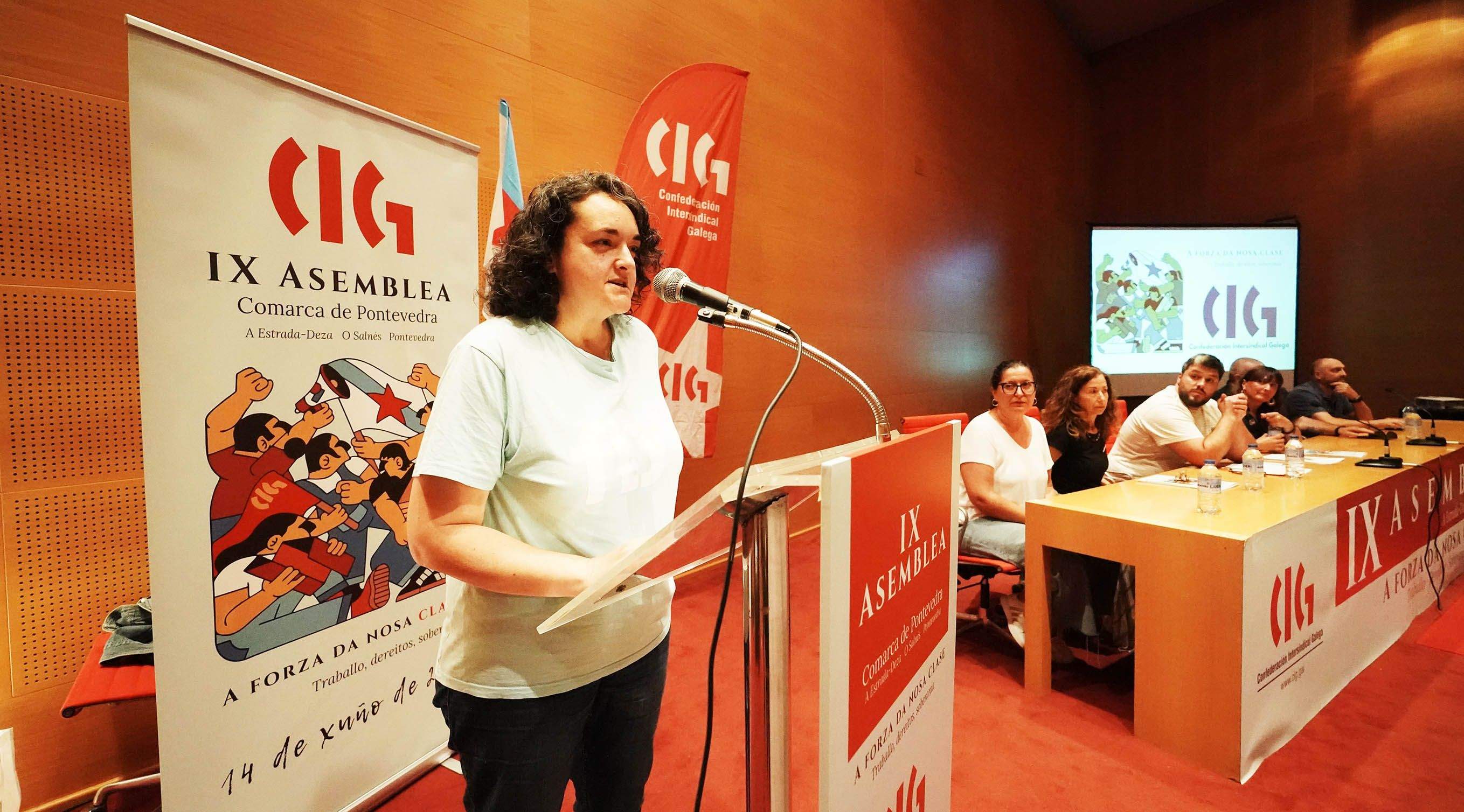 Clausura de la novena asemblea comarcal de la CIG