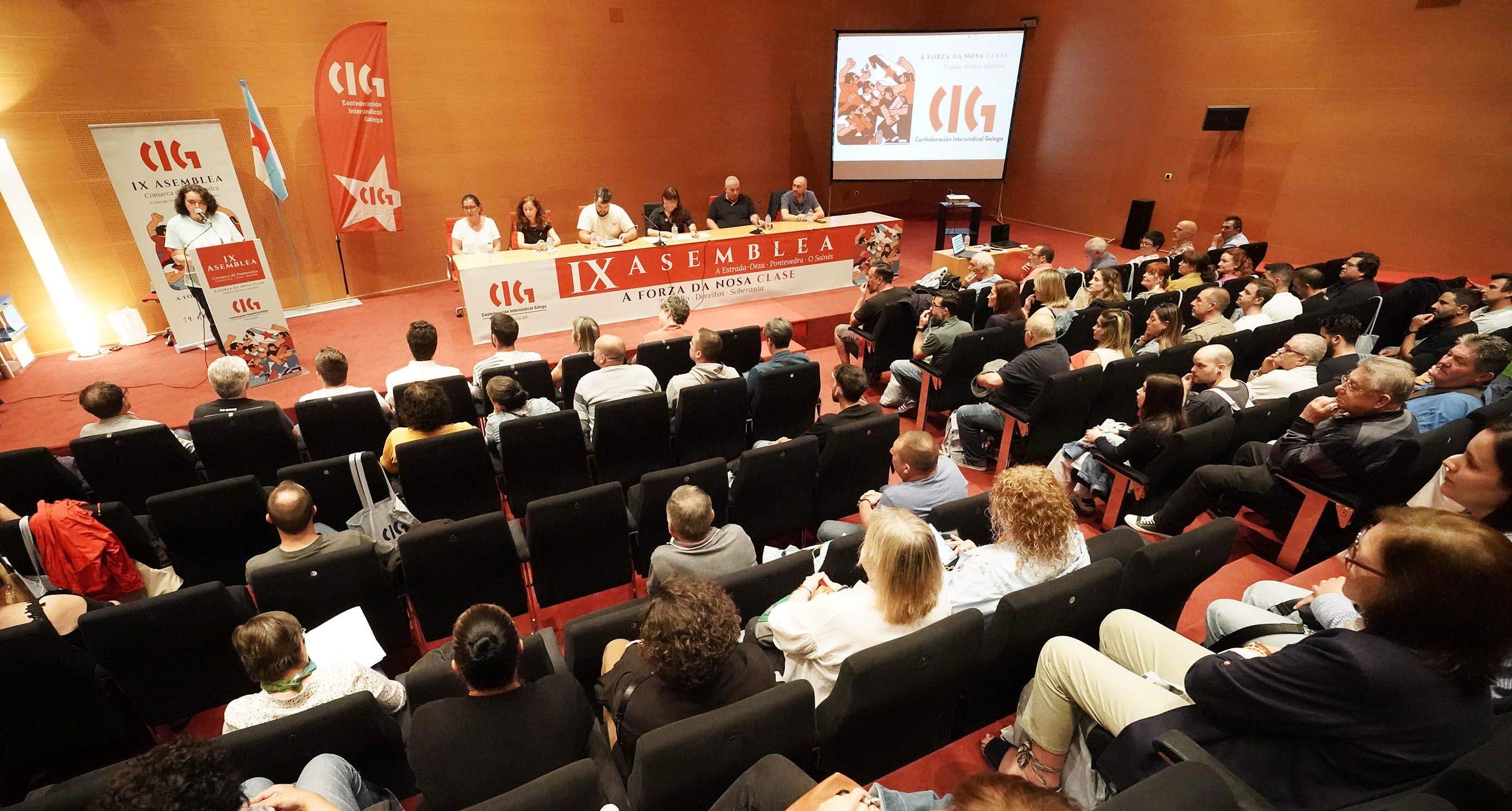 Clausura de la novena asemblea comarcal de la CIG