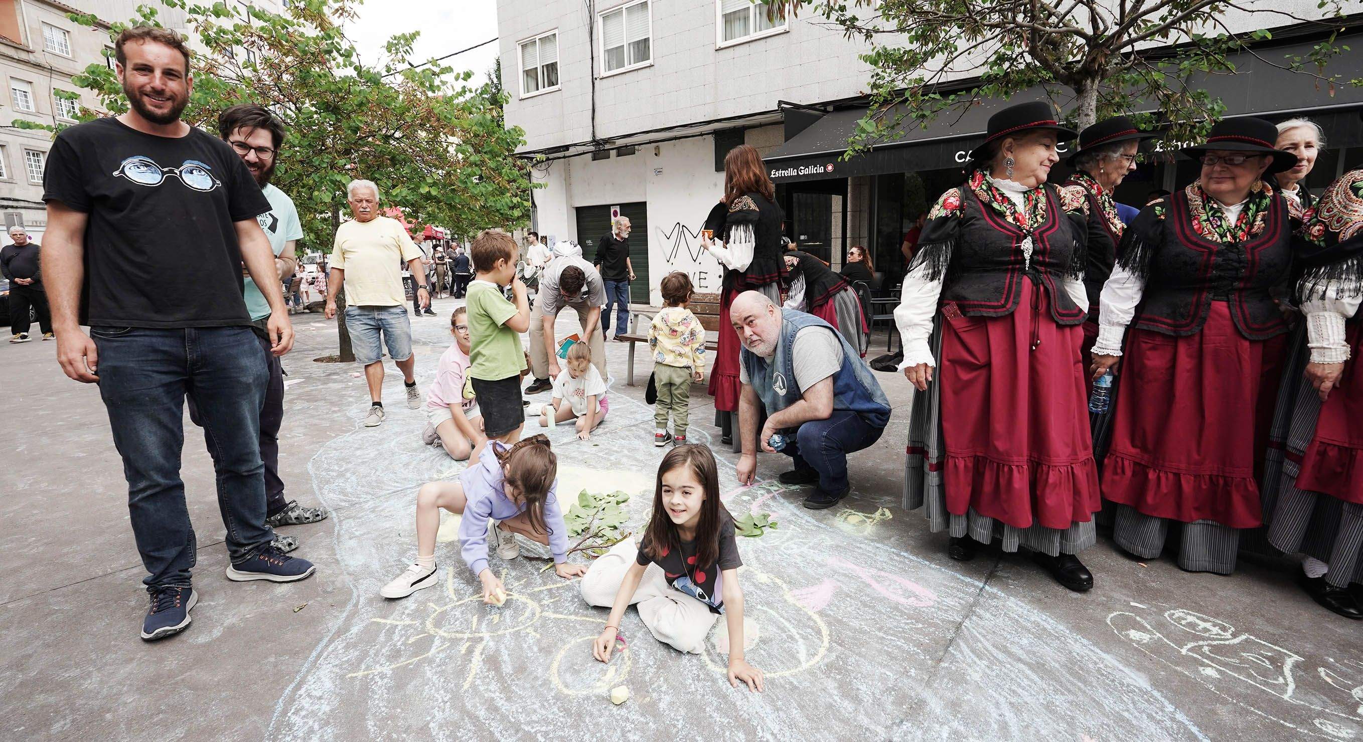 Actividad 'Pintar a traza do río' Valdecorvos