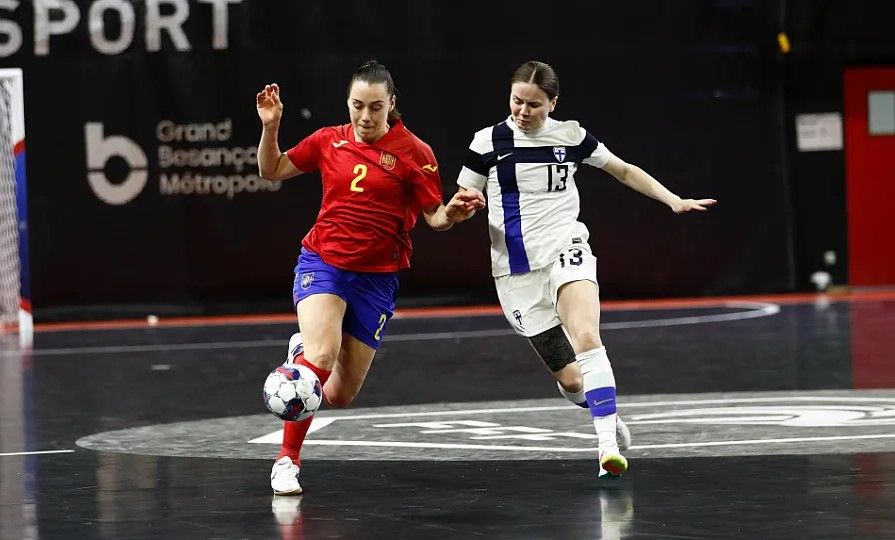 Noelia Montoro, en un partido con la selección española