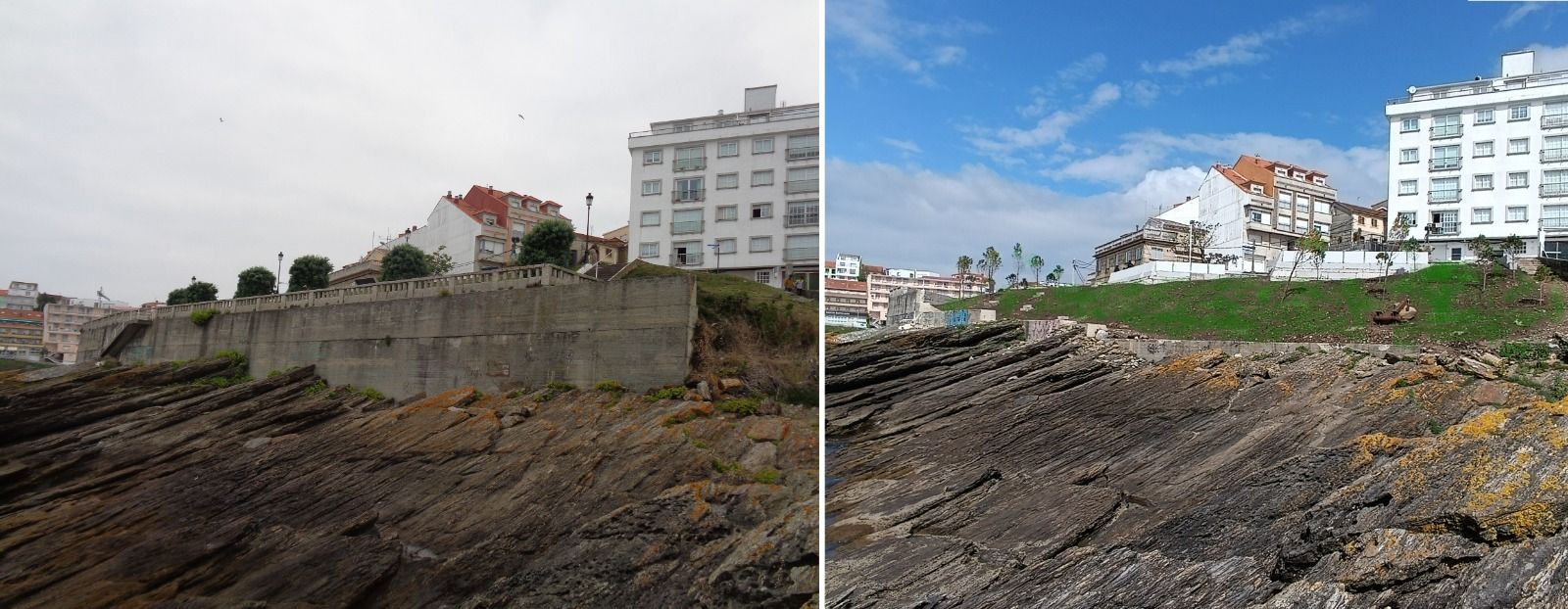 Antes e despois no proxecto do miradoiro da Peixeira, de Crudo Arquitectura y Estévez y González Arquitectos Antes e despois no proxecto do miradoiro da Peixeira, de Crudo Arquitectura y Estévez y González Arquitectos