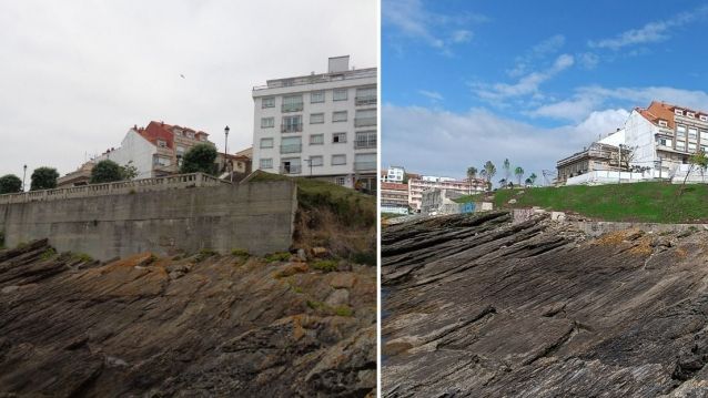 Antes e despois no proxecto do miradoiro da Peixeira, de Crudo Arquitectura y Estévez y González Arquitectos Antes e despois no proxecto do miradoiro da Peixeira, de Crudo Arquitectura y Estévez y González Arquitectos