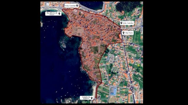 Zona residencial na Illa de Arousa con limitacións de tráfico Zona residencial na Illa de Arousa con limitacións de tráfico