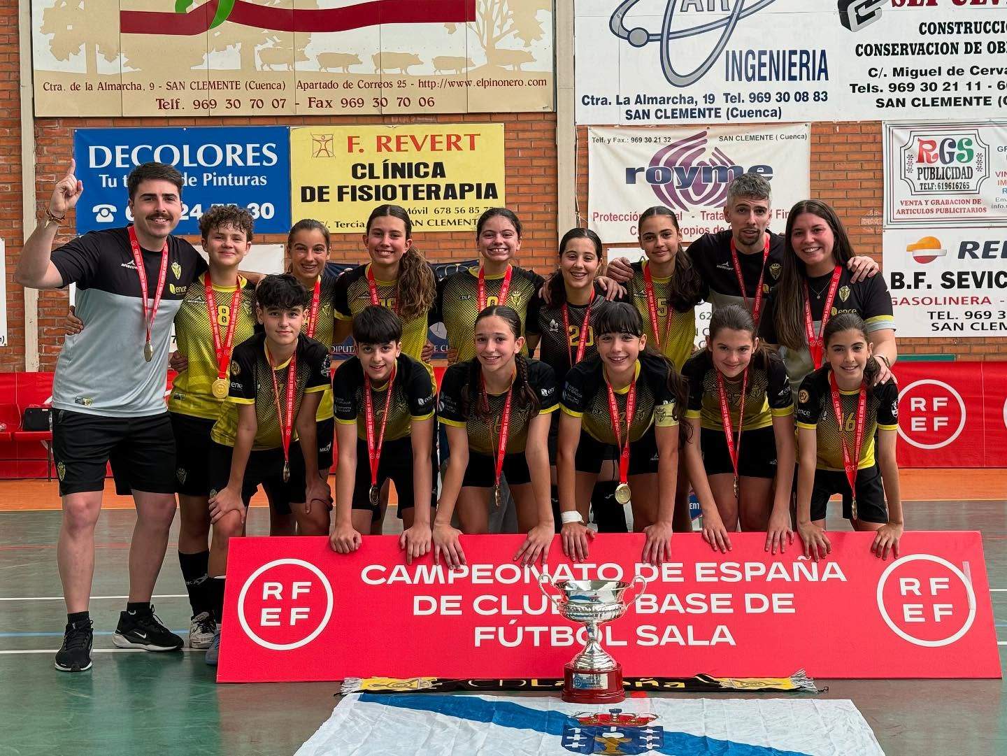 O CD La Peña, tras gañar o Campionato de España Infantil