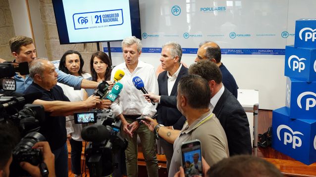 Alfonso Rueda participa nas votacións para escoller o presidente do PP nacional