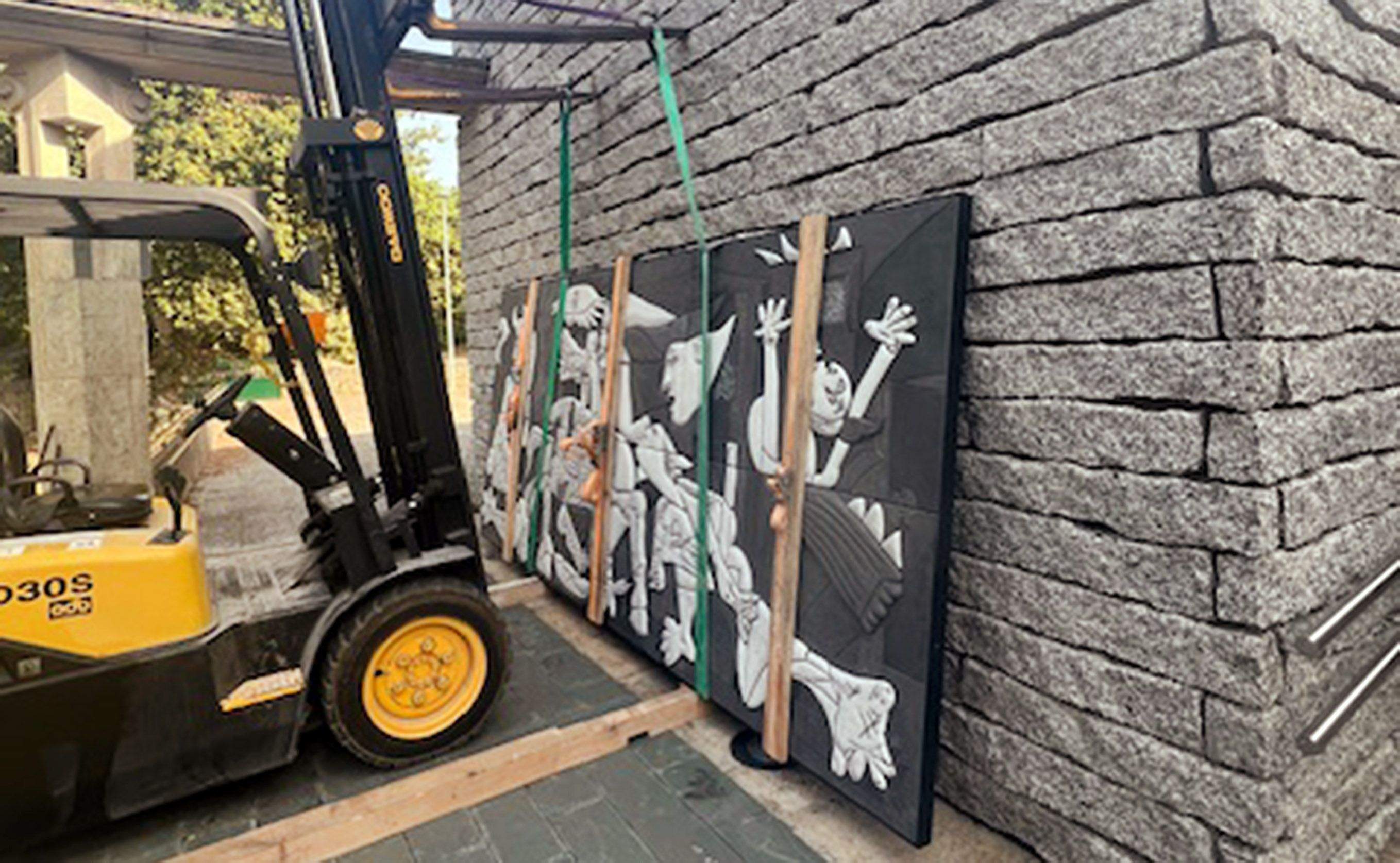 El Guernica de Picasso, en el CIFP de Cantería de Galicia El Guernica de Picasso, en el CIFP de Cantería de Galicia