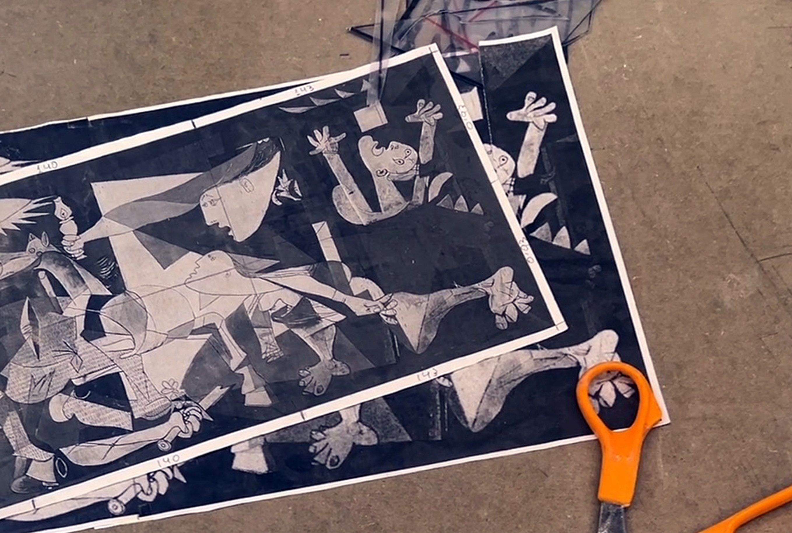 El Guernica de Picasso, en el CIFP de Cantería de Galicia El Guernica de Picasso, en el CIFP de Cantería de Galicia