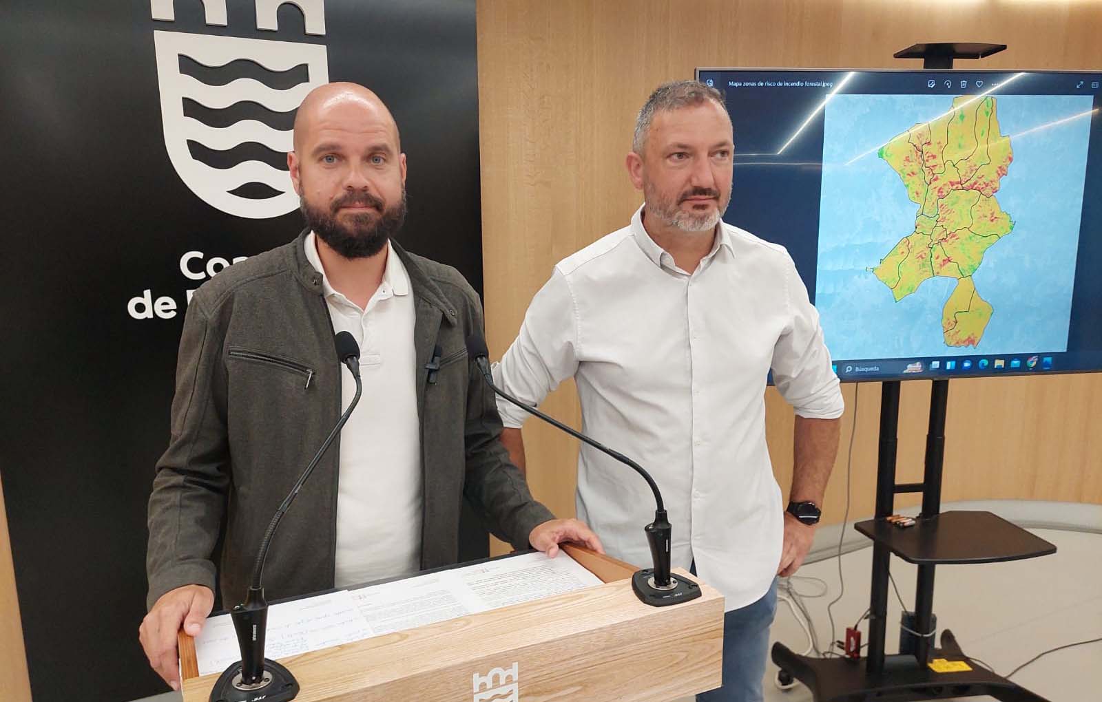 Iván Puentes e Marcos Rey, en rolda de prensa