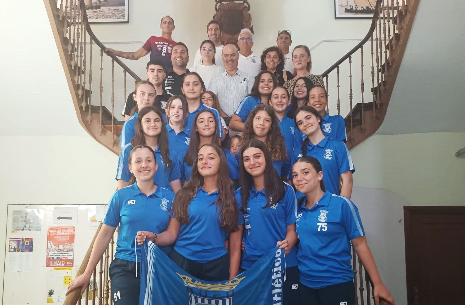 Recibimento al equipo infantil del Bueu Atlético Balonmán