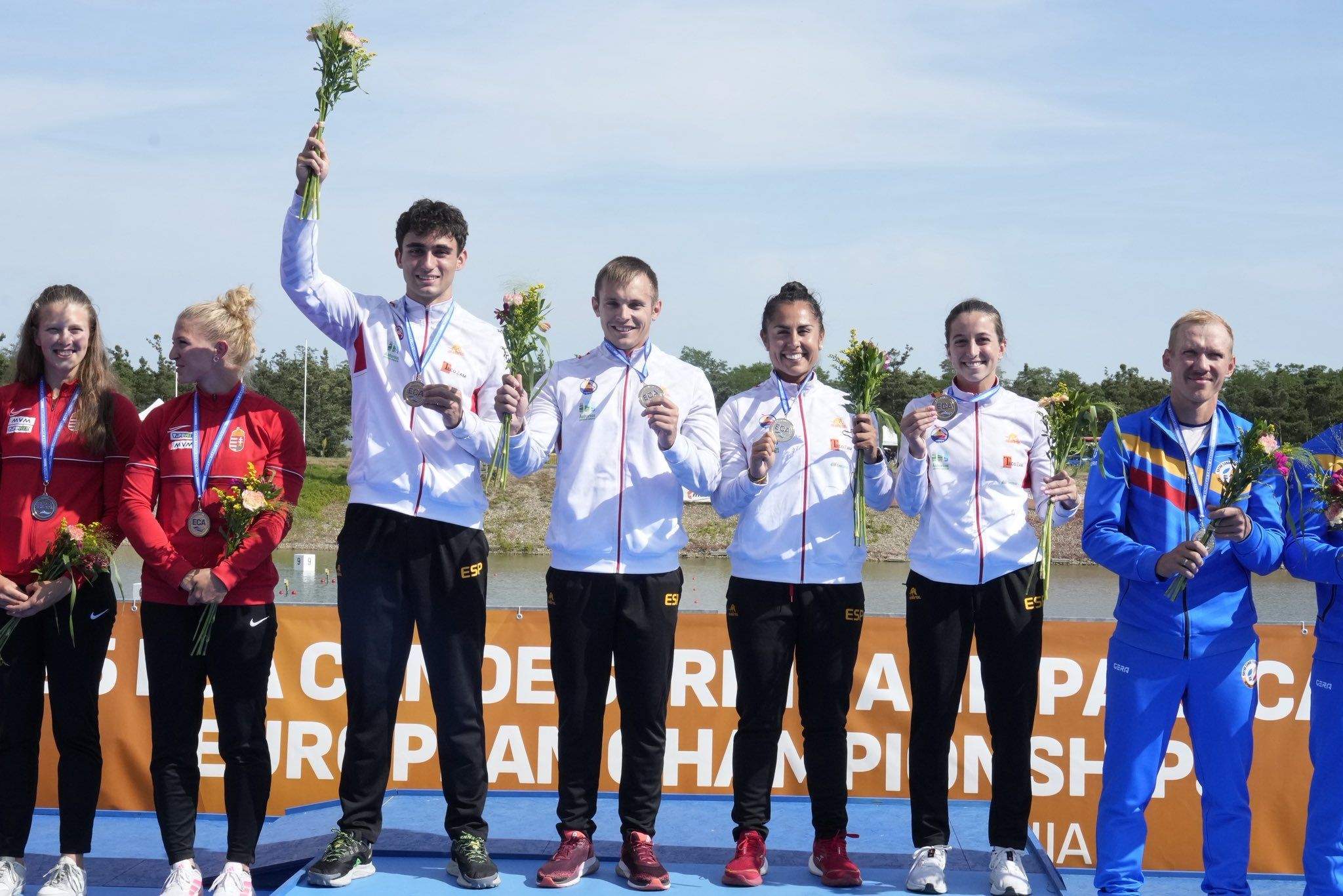 Podio C4 mixto do Campeonato de Europa de Sprint de Racice