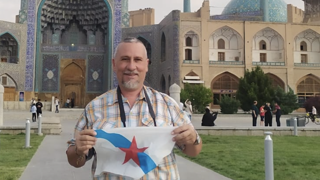 Foni Díaz durante su estancia en Irán