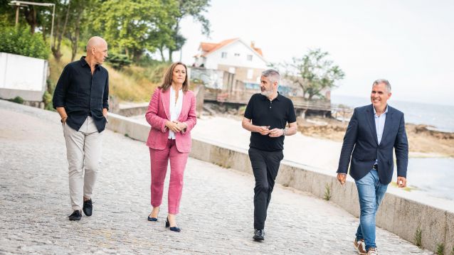 Luisa Sánchez e Rafa Domínguez, vicepresidentes provinciais, presentaron o ciclo Artes Vivas da Bienal