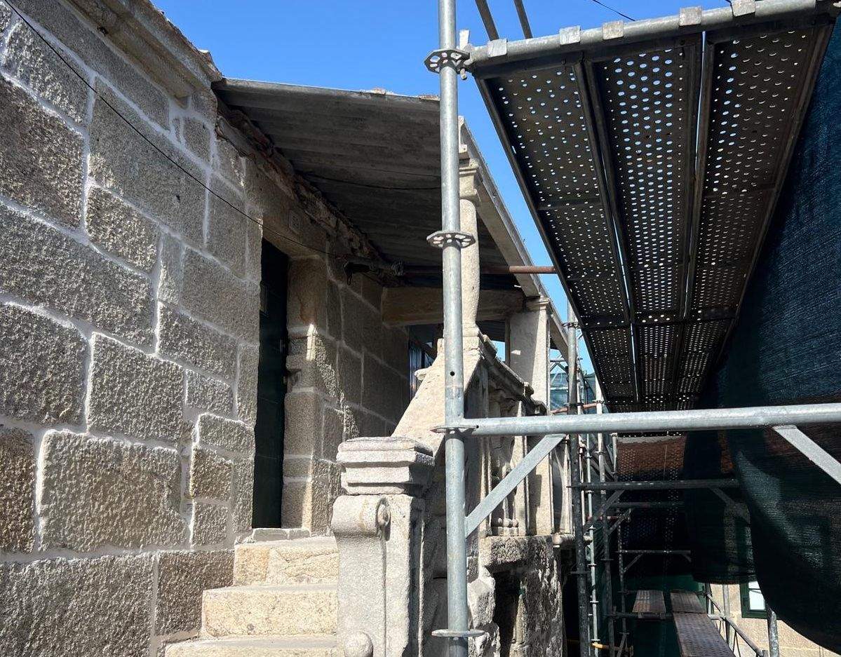 Obras na Casa Barroca de Combarro