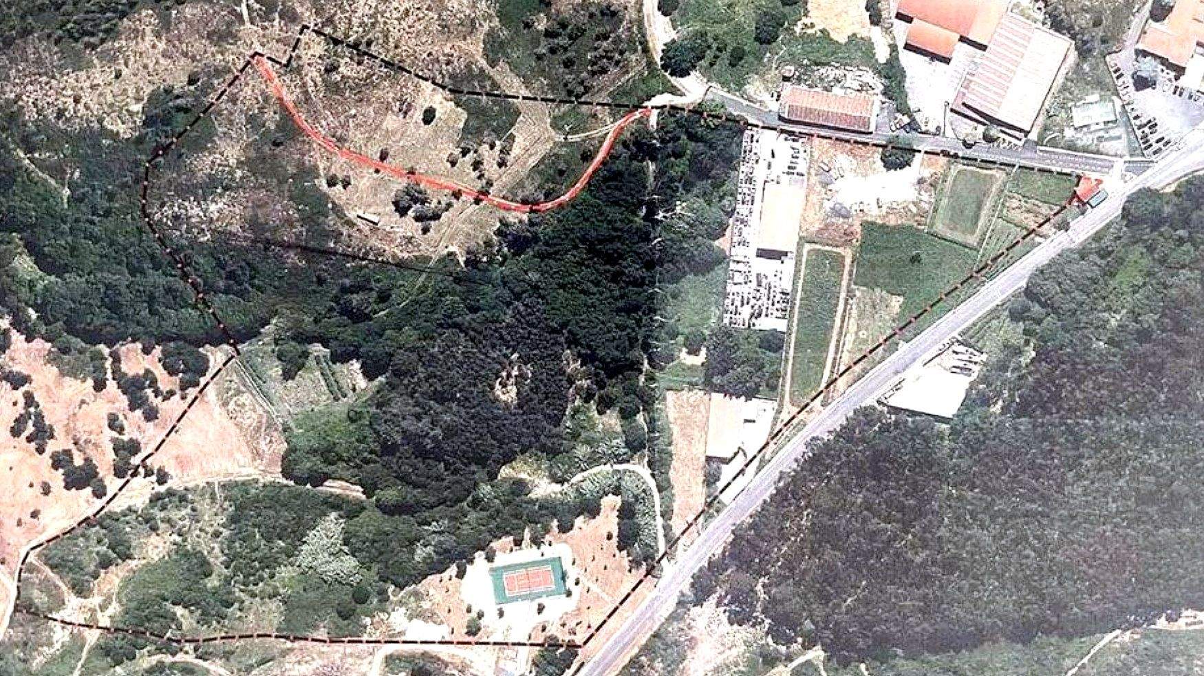 Terrenos donde está prevista la creación del ecoparque empresarial de Soutomaior