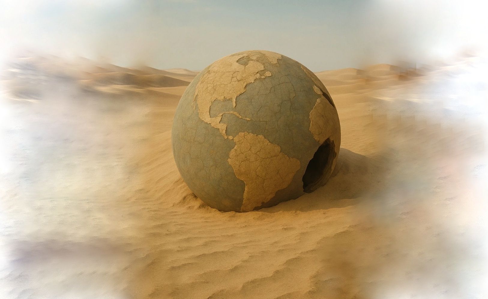 Planeta sen auga no deserto