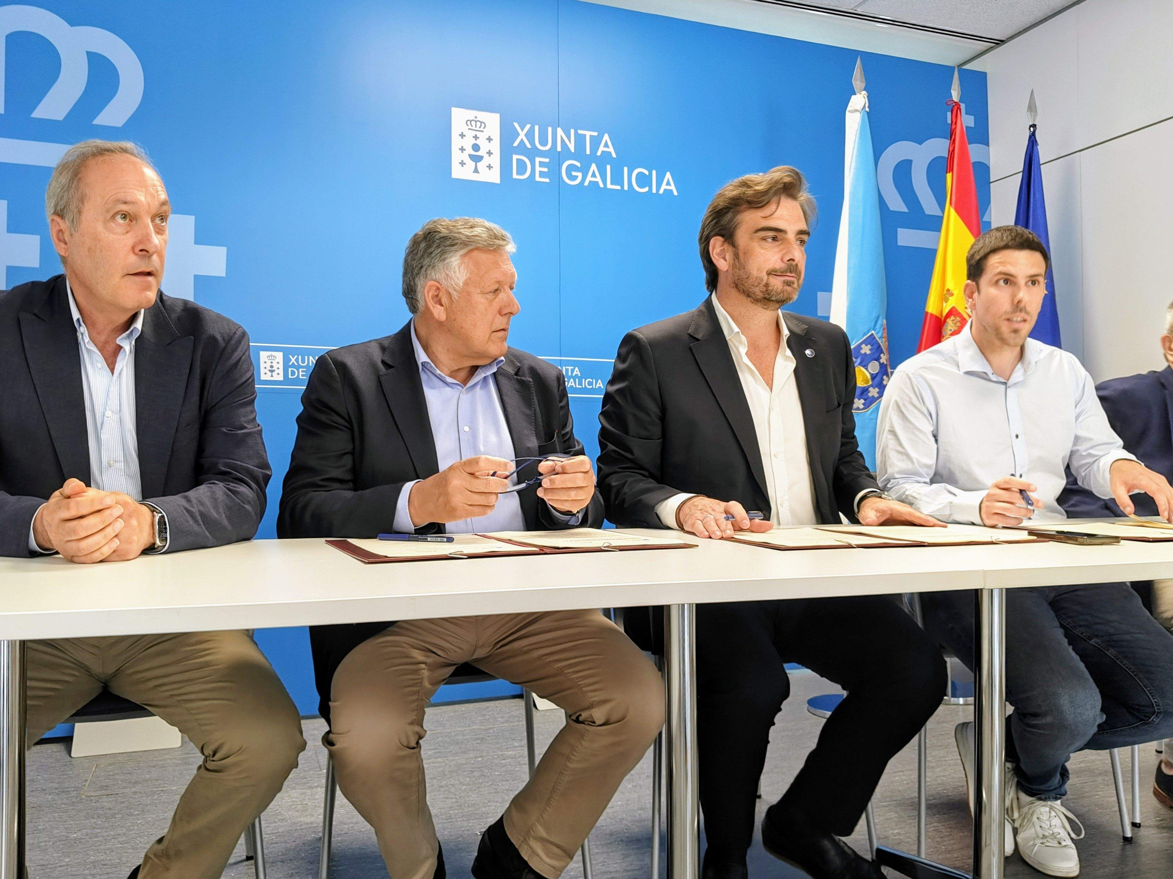 Agustín Reguera, Telmo Martín, Diego Calvo e Luis Arosa