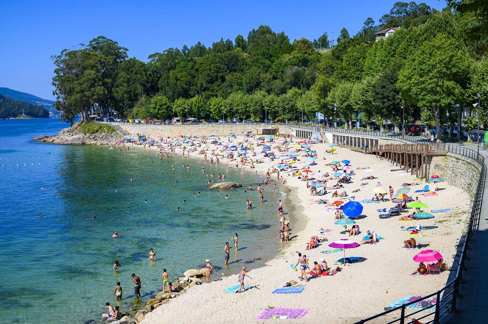 Playa de Portocelo, en Marín